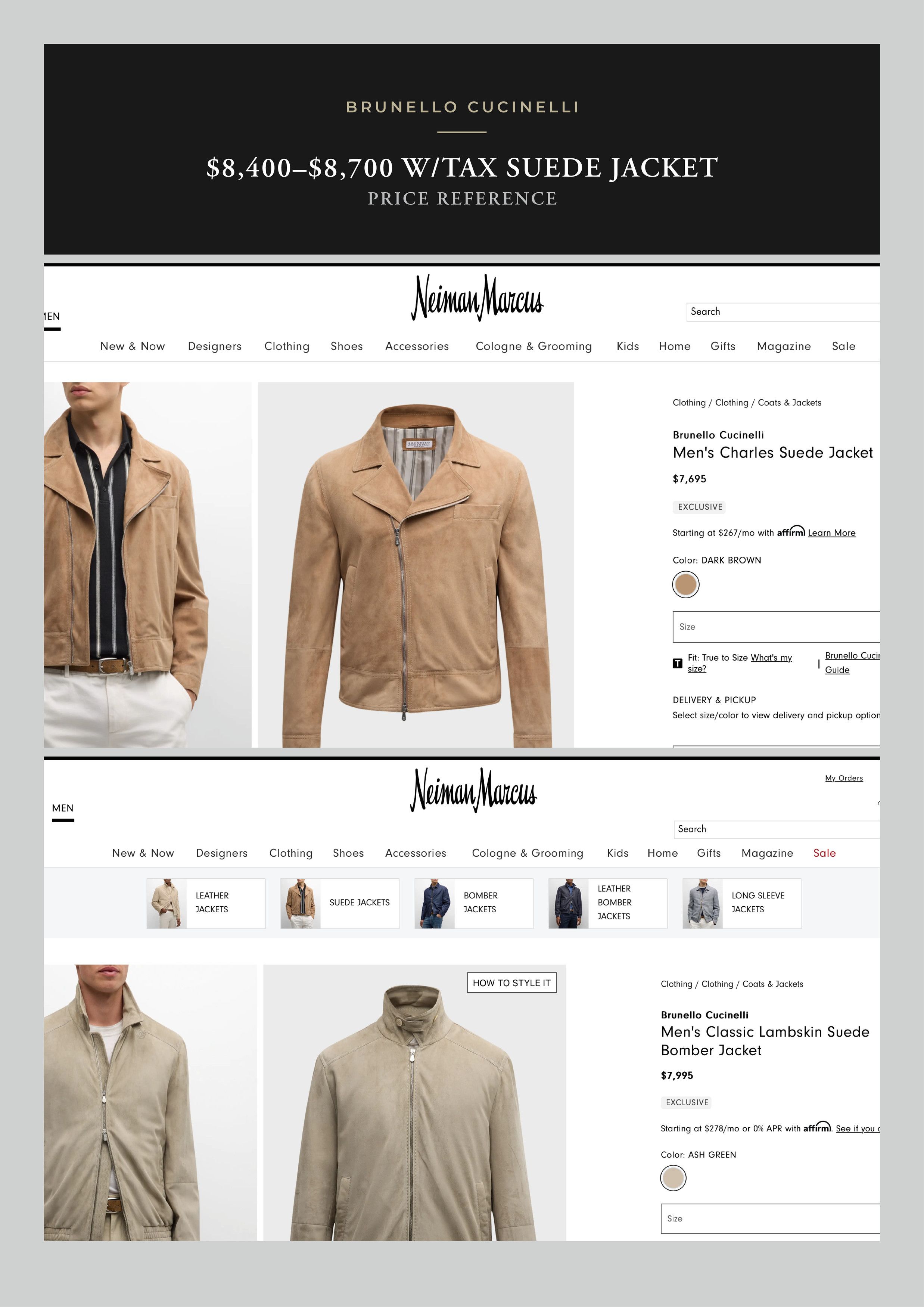Brunello Cucinelli Effortless Cool $8,400 CUCINELLI Suede Leather Biker Jacket Size US XL / EU 56 / 4 - 7 Thumbnail