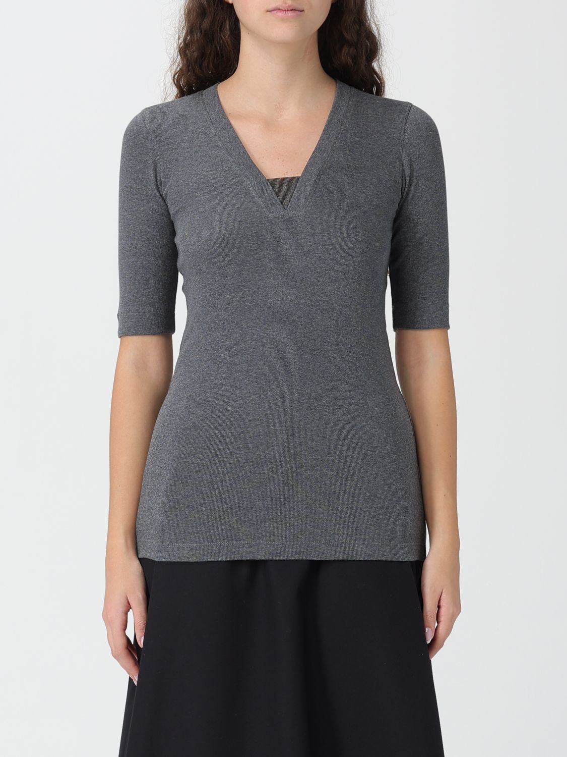 Brunello Cucinelli Sweater Woman Grey