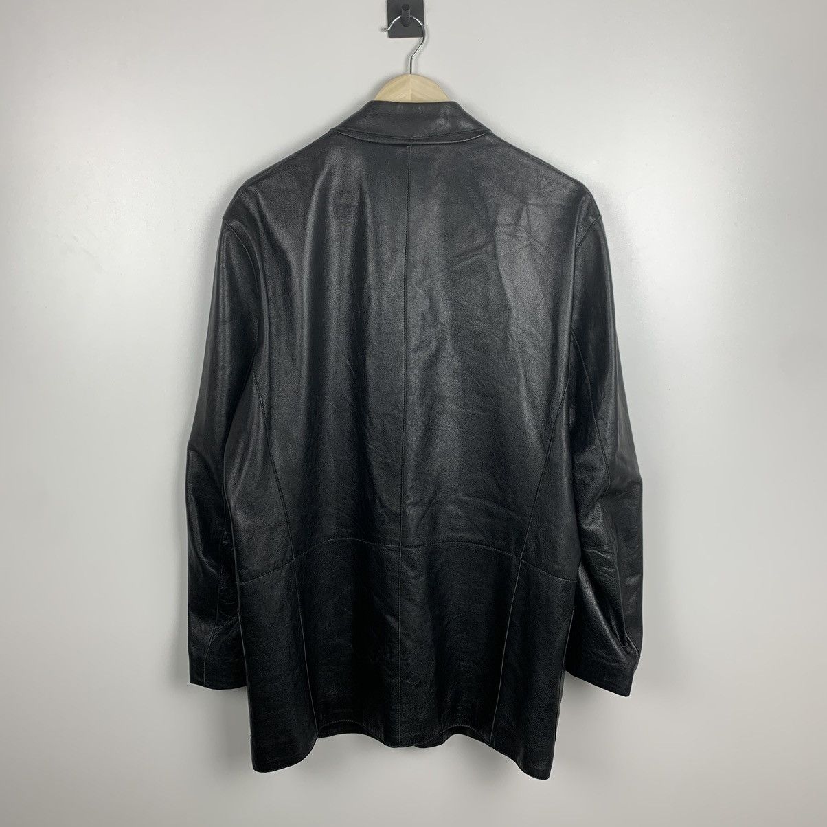 Gianfranco Ferre Vintage Gianfranco Ferre Black Leather Jacket Y2K Size 52 Size US L / EU 52-54 / 3 - 6 Thumbnail