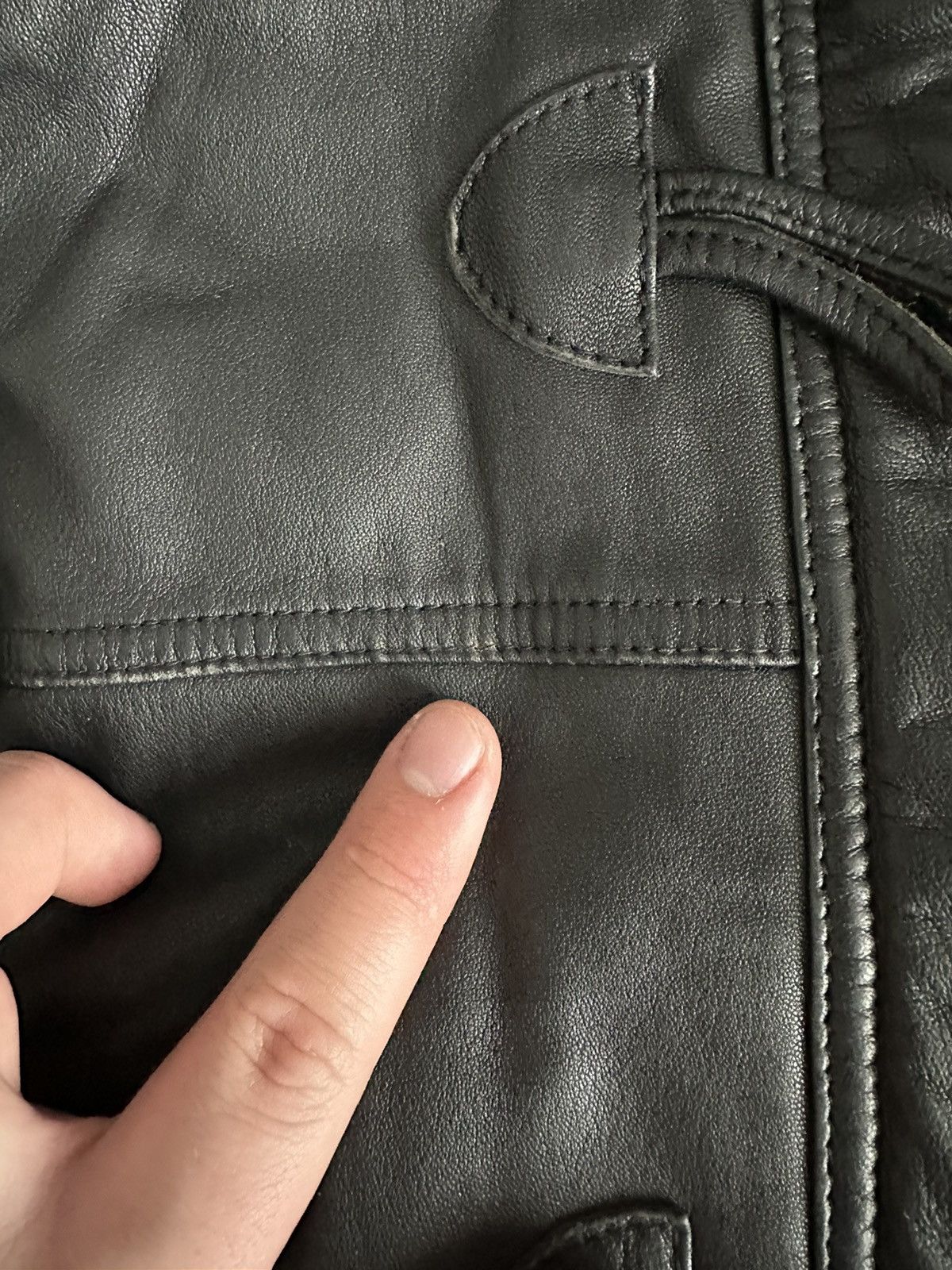 Mulberry Mulberry Lether Black Duffle Coat Napoleon Jacket hype Size US L / EU 52-54 / 3 - 16 Thumbnail
