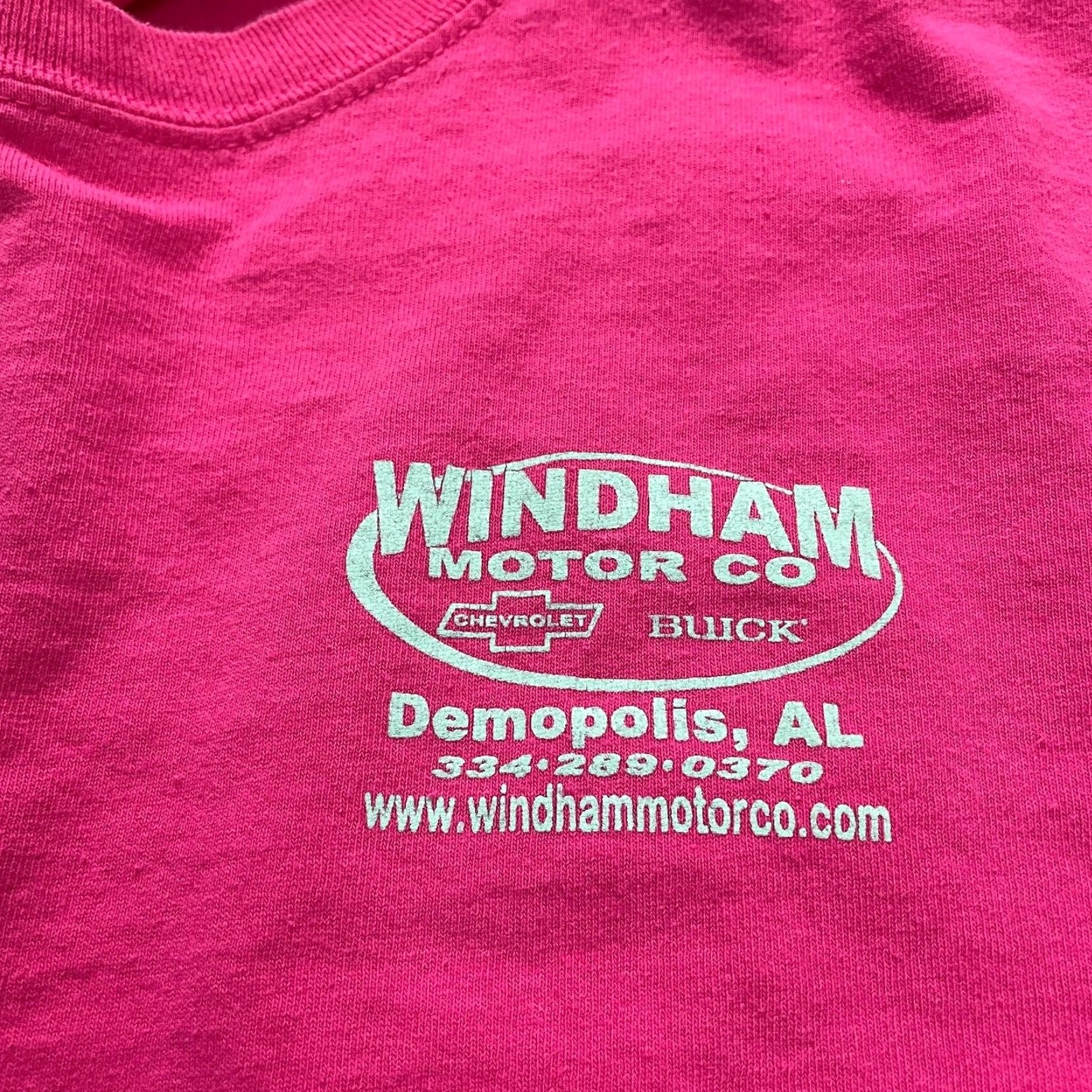 Gildan GILDAN Ultra Cotton Graphic T-Shirt 2XL Pink Windham Motor Chevrolet Biker Mens Size US XXL / EU 58 / 5 - 5 Thumbnail