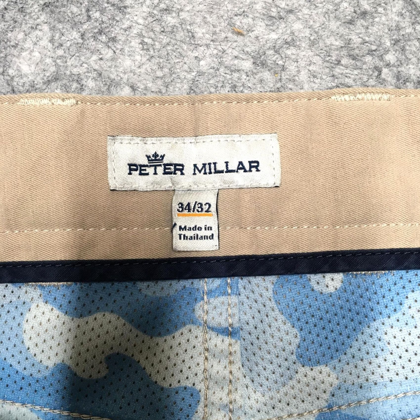 Peter Millar VINTAGE Peter Millar EB66 Pants Mens 34x32 Beige Khaki 5-Pocket Golf Performance Size US 34 / EU 50 - 7 Thumbnail