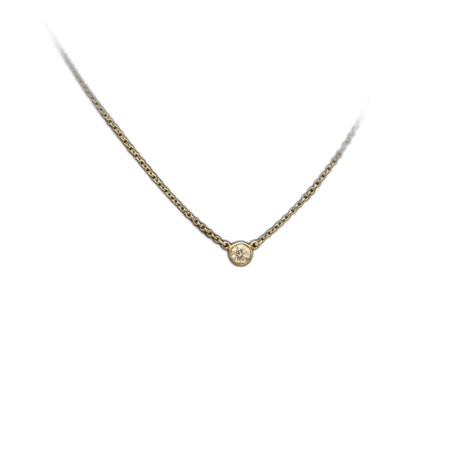 Tiffany & Co. Tiffany Single Diamond Necklace 40cm Chain Size ONE SIZE - 1 Thumbnail