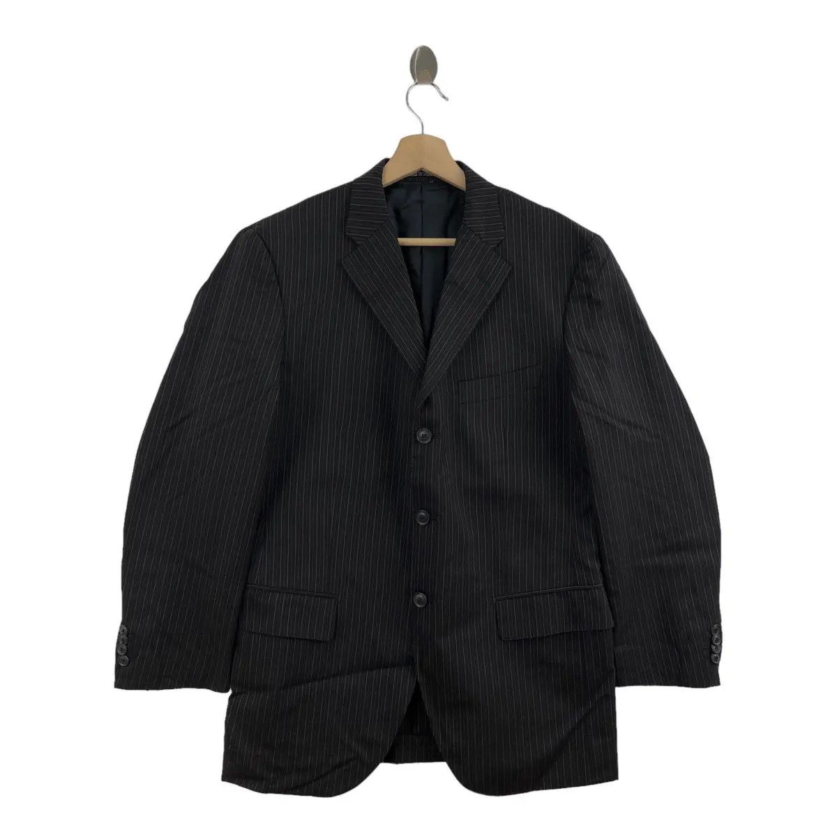 Yohji Yamamoto Vtg YOHJI YAMAMOTO INED Homme Stripes Blazer Sport Coat Suit Size 40R - 1 Thumbnail