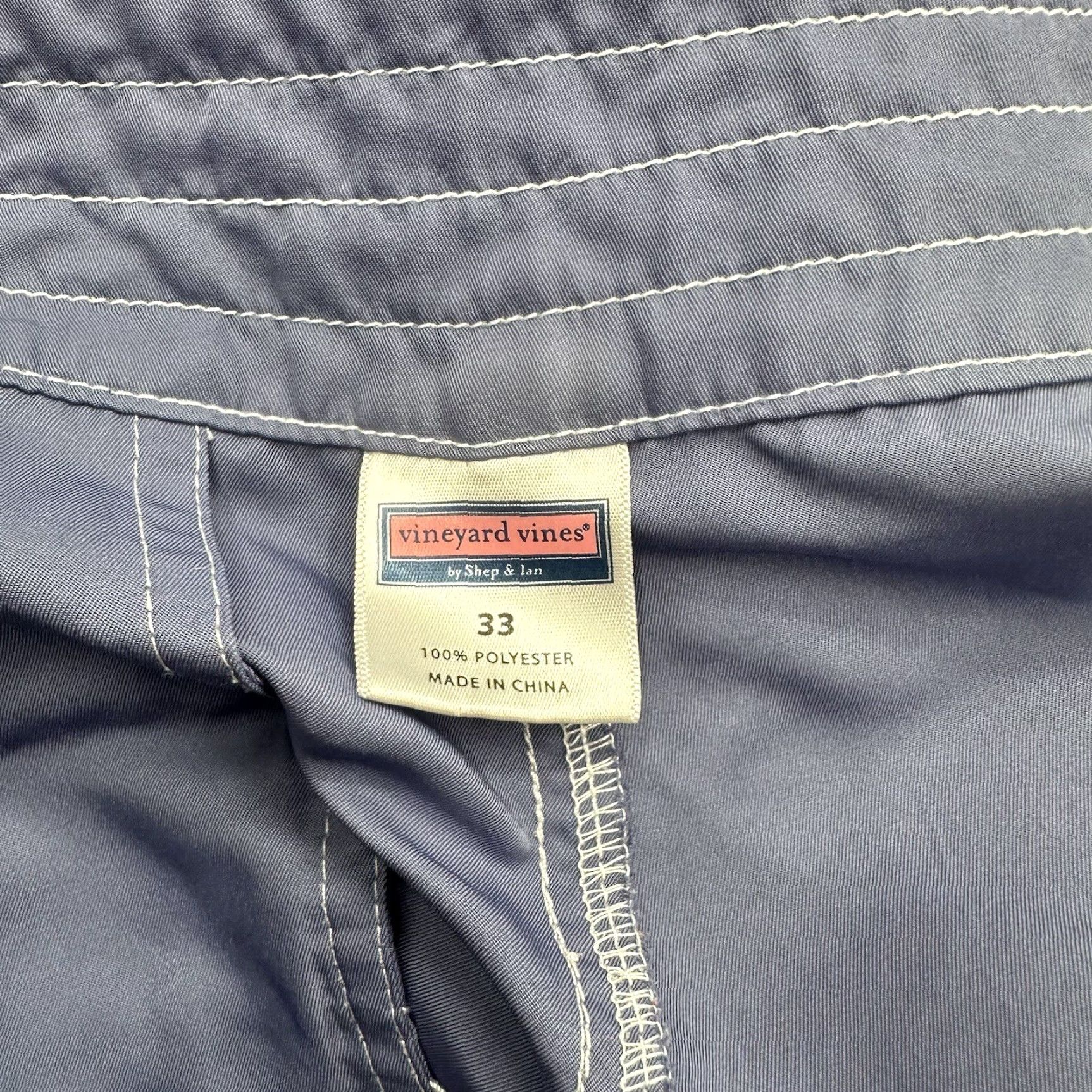 Vineyard Vines Vineyard Vines Shorts Men 33 Purple Polyester Beach Swimming Weekend Outdoors Board Short Regular Fit Logo Breathable Drawstring Pockets 9in Inseam Size US 33 - 3 Thumbnail