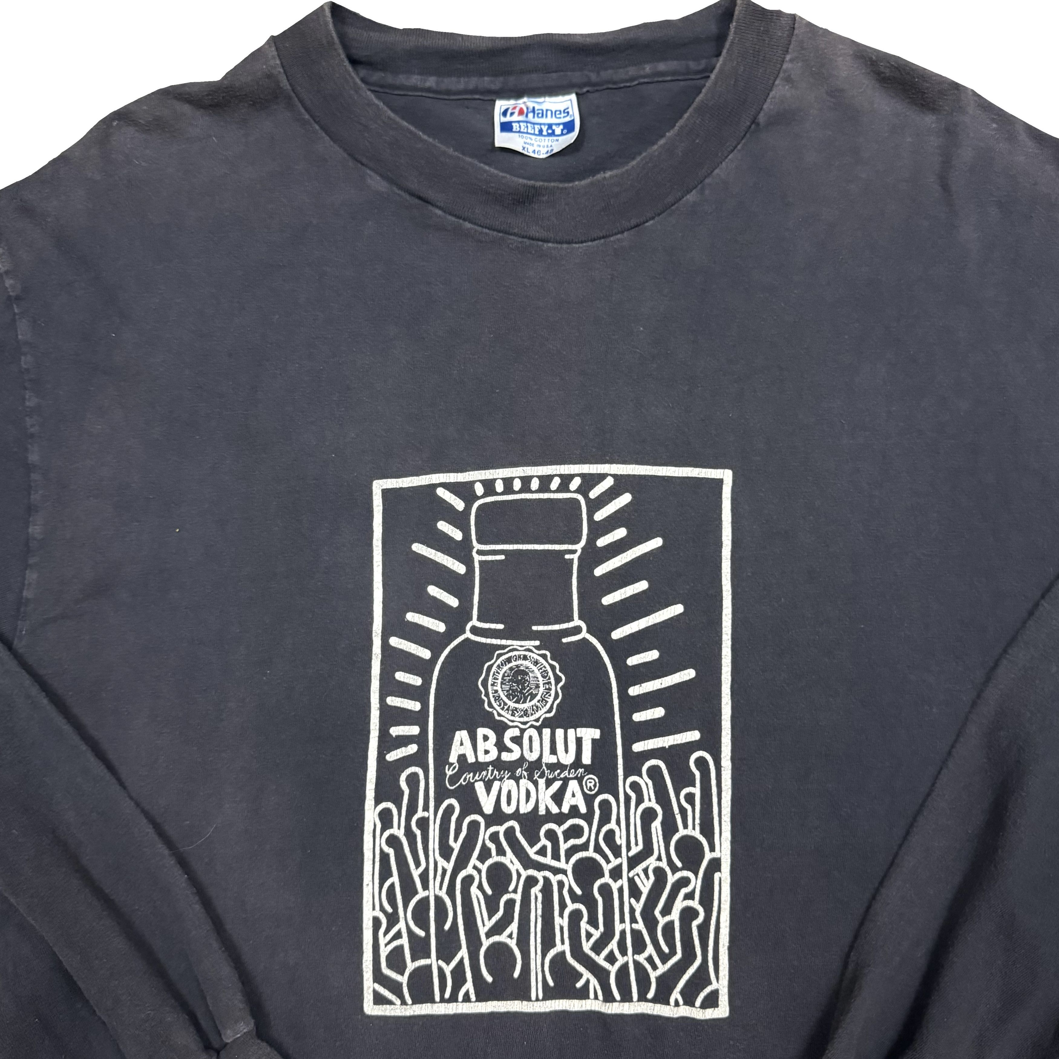 Keith Haring × Vintage VTG 80s Keith Haring "Absolut Haring" Faded L/S Art T Shirt Size US XL / EU 56 / 4 - 3 Thumbnail