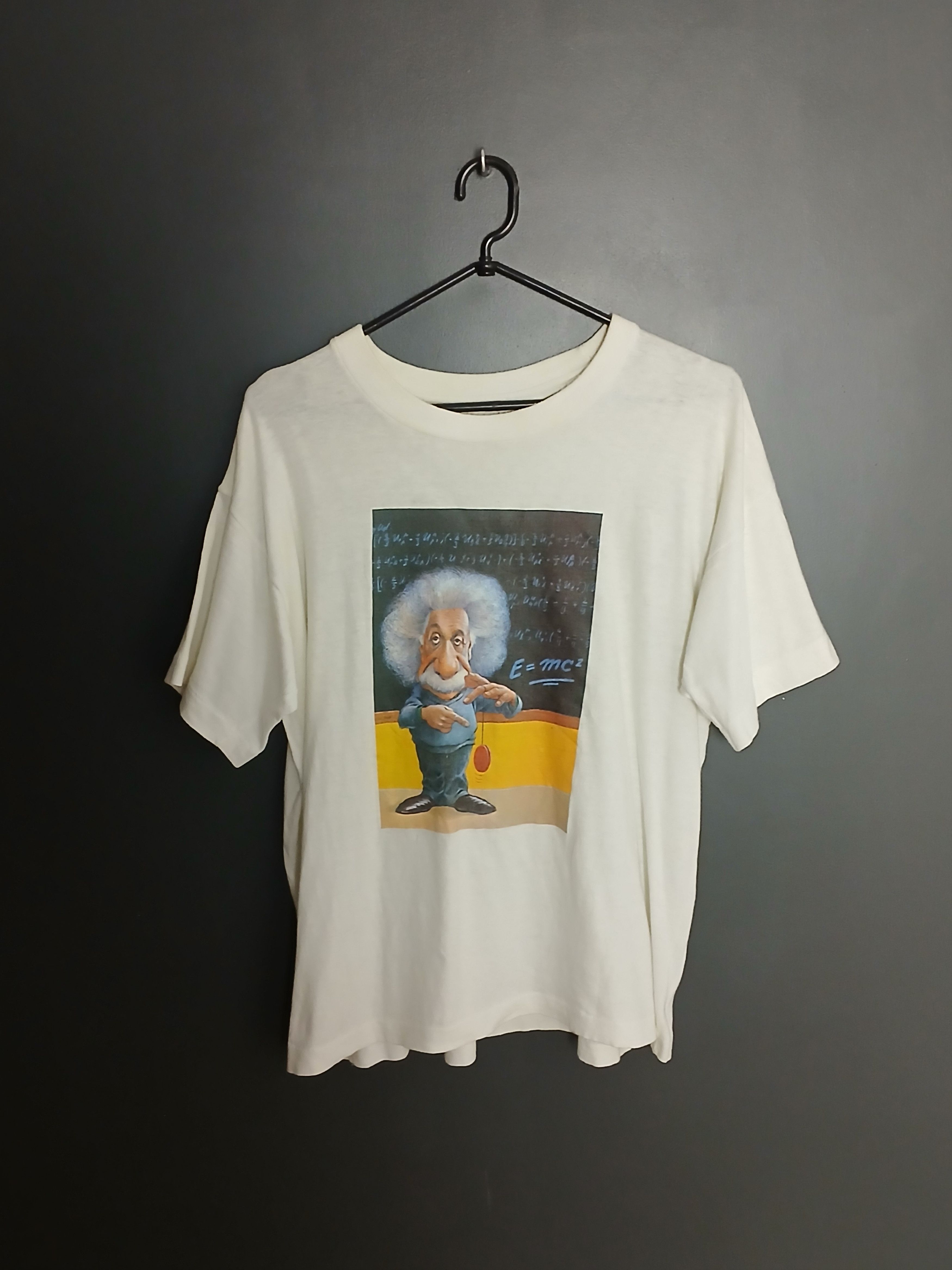 Arts & Science × Vintage Vintage Albert Einstein Single Stitch T-Shirt Size US M / EU 48-50 / 2 - 1 Thumbnail