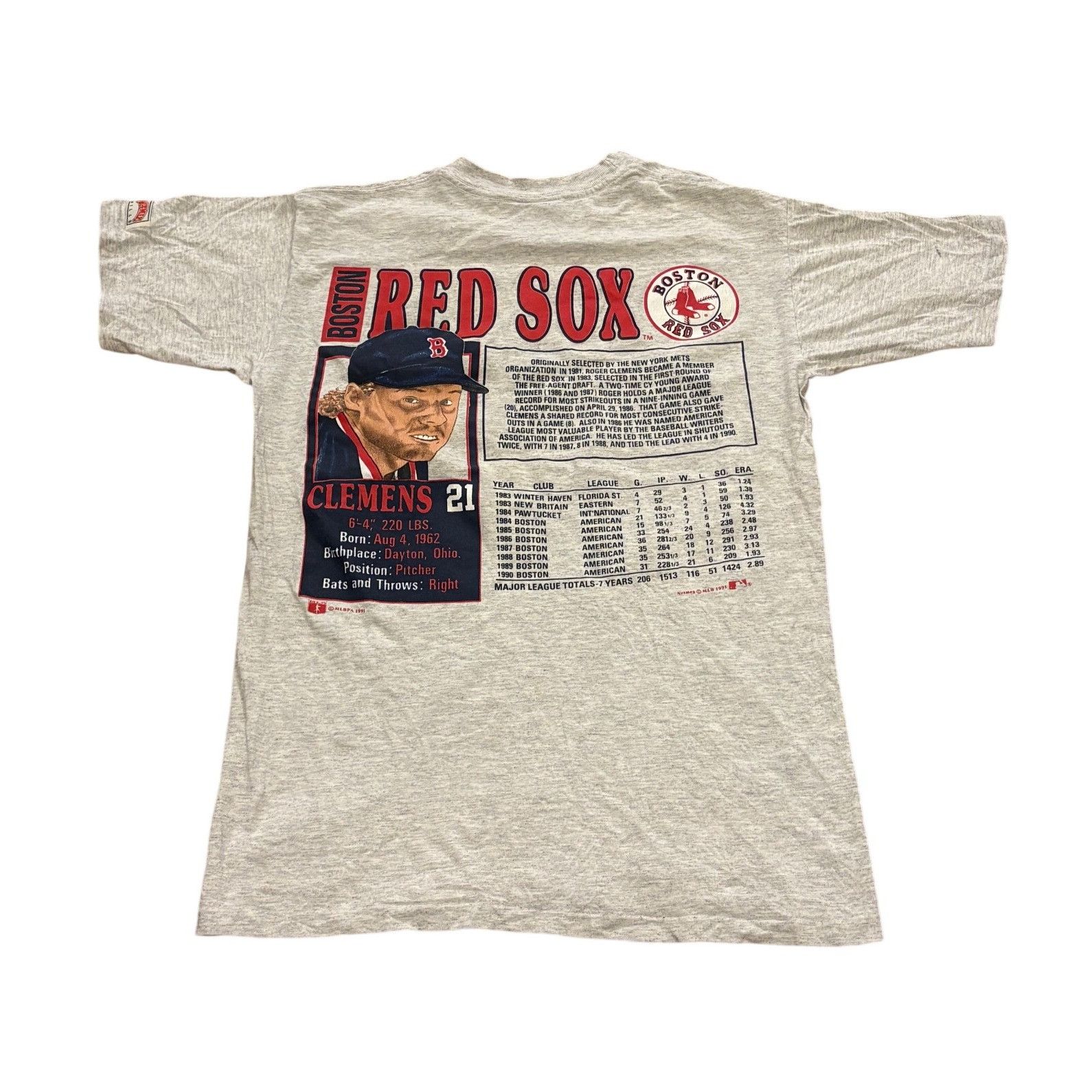 Nutmeg Vintage 1991 Nutmeg Boston Red Sox Roger Clemens Double Side Size US M / EU 48-50 / 2 - 2 Thumbnail