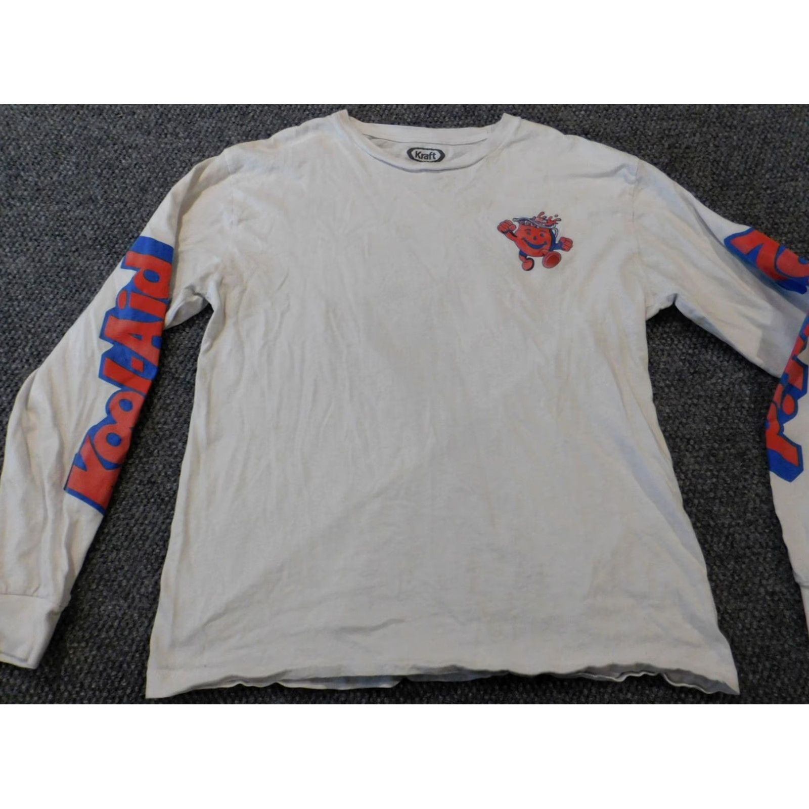 Vintage Kool-aid Kraft Womens Shirt L White Floral Dolman Sleeve Long Sleeve Button Collared Open Back Basic Blouse Casual American Style Mens/Womens Size L / US 10 / IT 46 - 2 Thumbnail