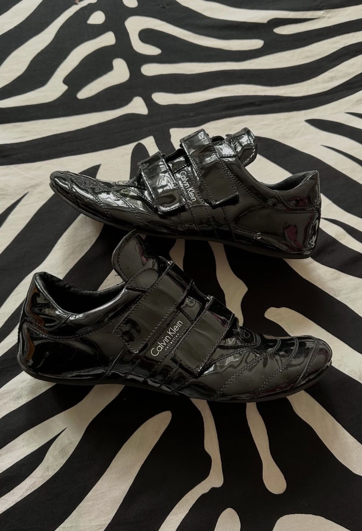 Calvin Klein Calvin Klein Collection patent leather trainers Size US 9 / EU 42 - 1 Thumbnail