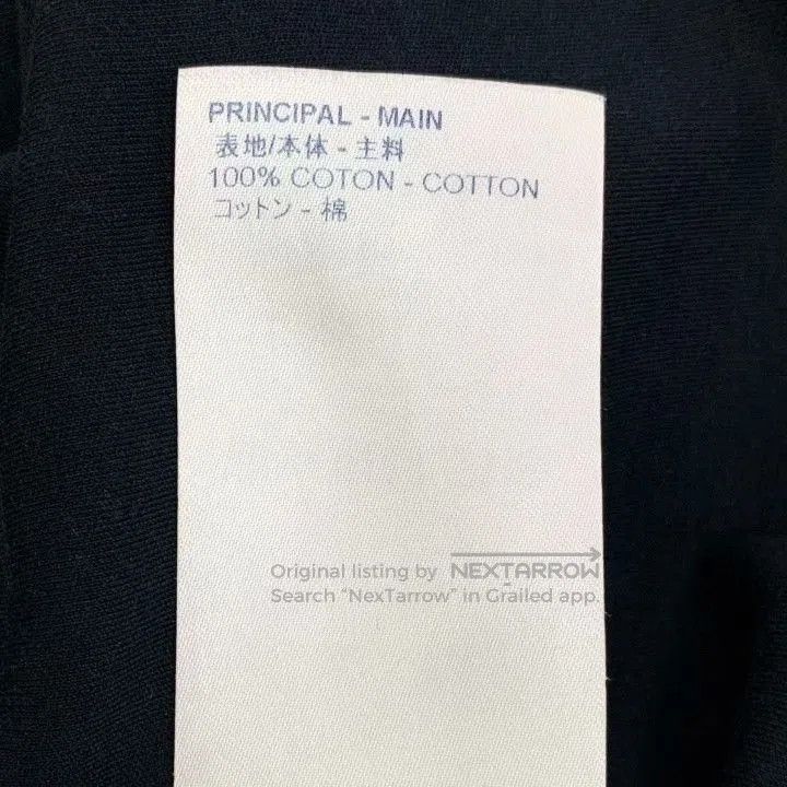 Louis Vuitton Louis Vuitton Black Logo Print Cotton T. Size US M / EU 48-50 / 2 - 8 Thumbnail
