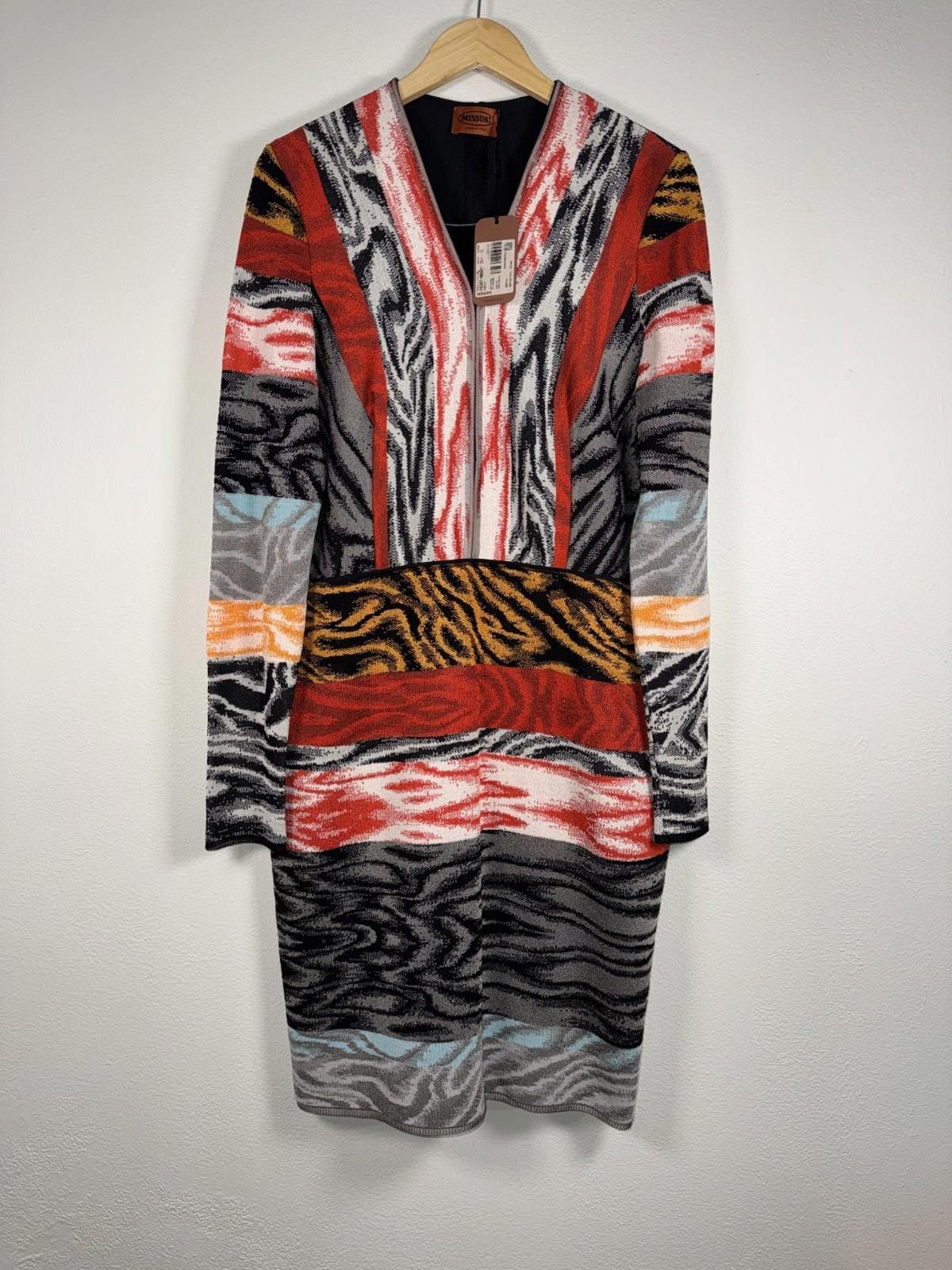 Missoni Missoni Wool Knit Sweater Dress Black Red Size US XL 14 IT50 Size XL / US 12-14 / IT 48-50 - 4 Thumbnail