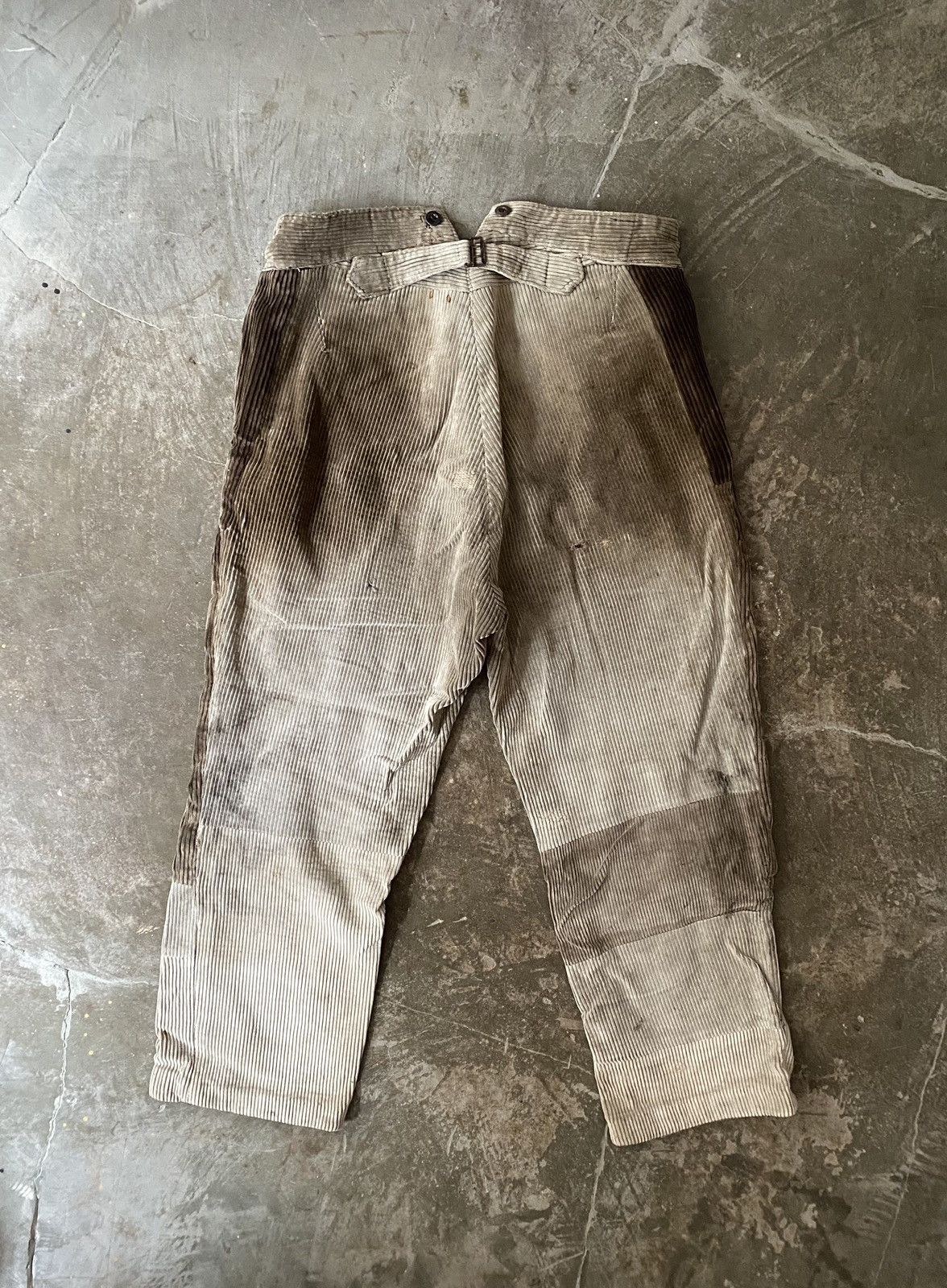 Le Mont Saint Michel Vintage 50s Le Mont St Michel French Corduroy Pants Kapital Size US 34 / EU 50 - 9 Thumbnail