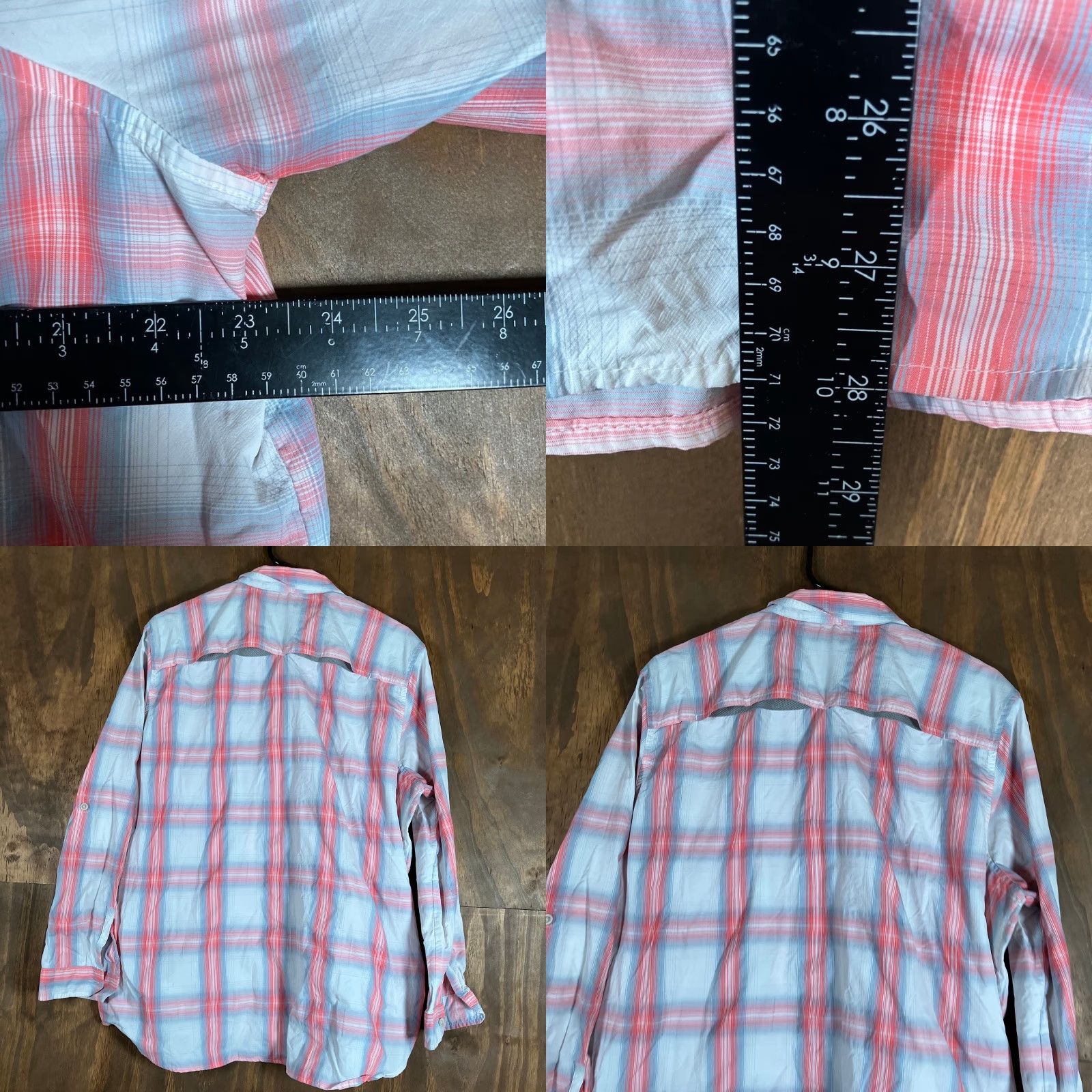 Eddie Bauer VINTAGE Eddie Bauer Womens Shirt Travex Pink Plaid Button Down Classic Fit Stretch XL Size XL / US 12-14 / IT 48-50 - 8 Thumbnail