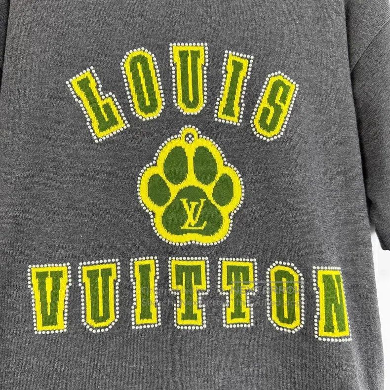 Louis Vuitton Louis Vuitton Grey Dog Paw intarsia jacquard knit logo sho Size US S / EU 44-46 / 1 - 5 Thumbnail