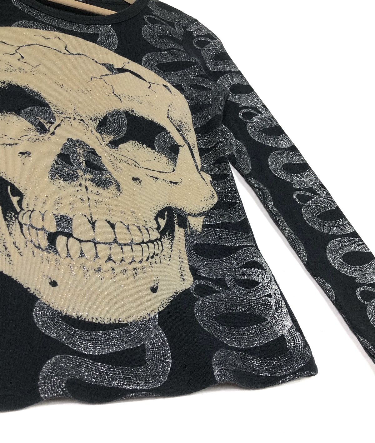 Hysteric Glamour RARE🔥GRAIL HYSTERIC BLING BLING SNAKES BIG SKULL L/S Size XS / US 0-2 / IT 36-38 - 6 Thumbnail
