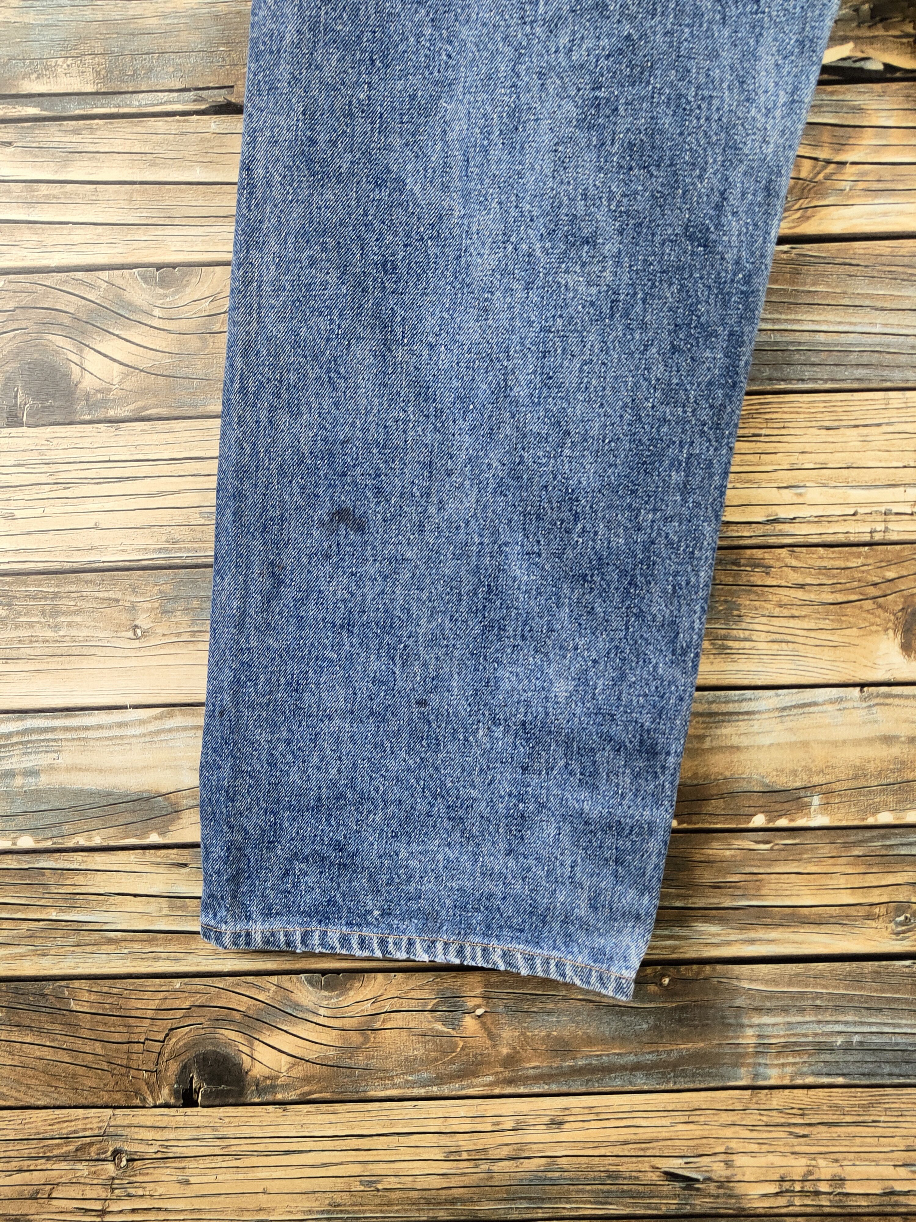 Japanese Brand Bobson Blue Distressed Ripped Jeans #S2886 Size US 33 - 9 Thumbnail
