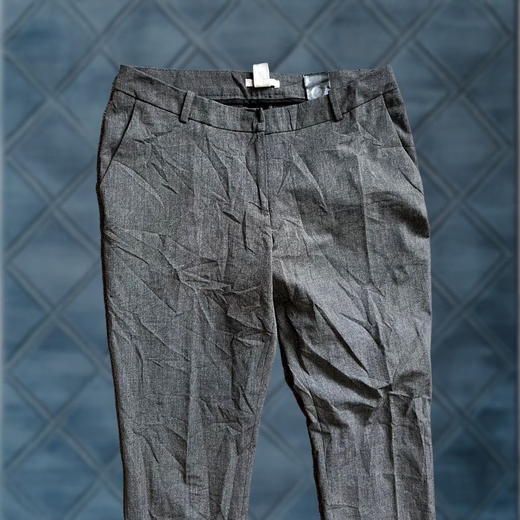 H&M H&M Dress Pants Women Size 8 Gray Wool Blend Business Casual Pants Ankle Flat Front Regular Tailored Womens Size 30" / US 8 / IT 44 - 1 Thumbnail