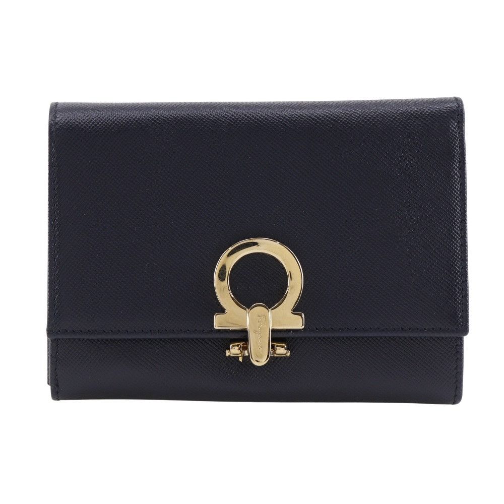 Salvatore Ferragamo Salvatore Ferragamo Salvatore Ferragamo Leather Trifold Wallet Leather Short Wallet DUTY FREE for USA Size ONE SIZE - 1 Thumbnail