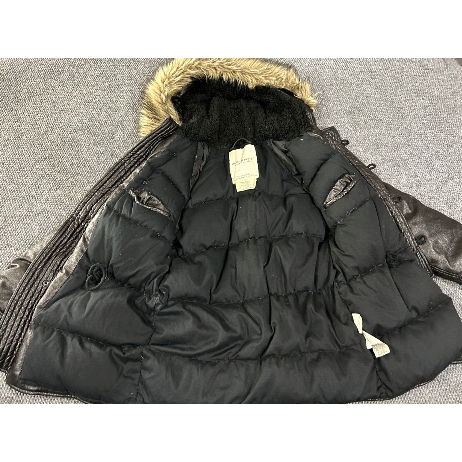 Vintage Denim & Supply Ralph Lauren Jacket Mens L Parka Green Down Puffer Logo Zip Casual Outdoor Fall Winter Size US L / EU 52-54 / 3 - 5 Thumbnail