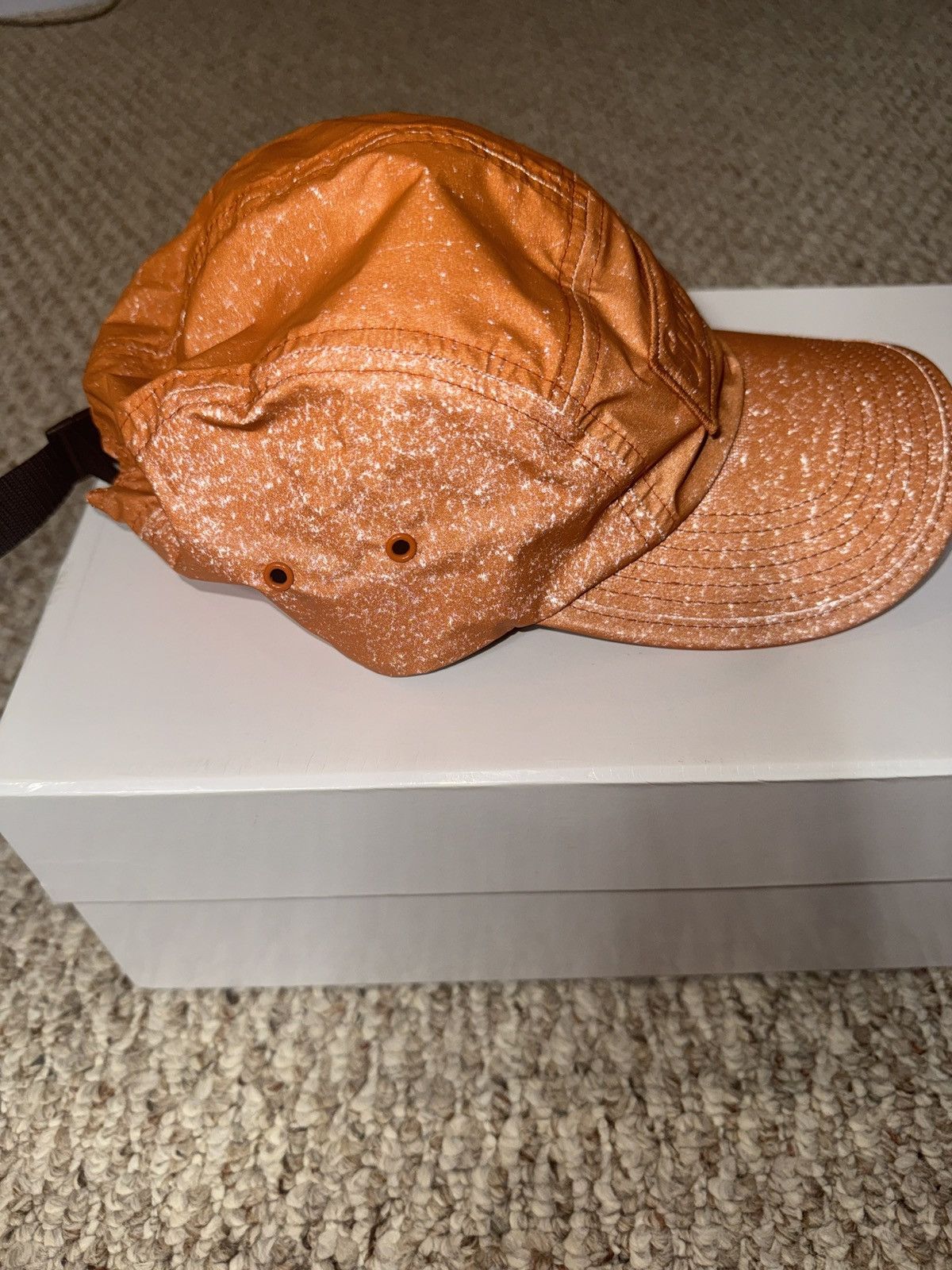 Supreme (2020) Supreme Reflective Speckeled Camp Cap “Orange” Size ONE SIZE - 3 Thumbnail
