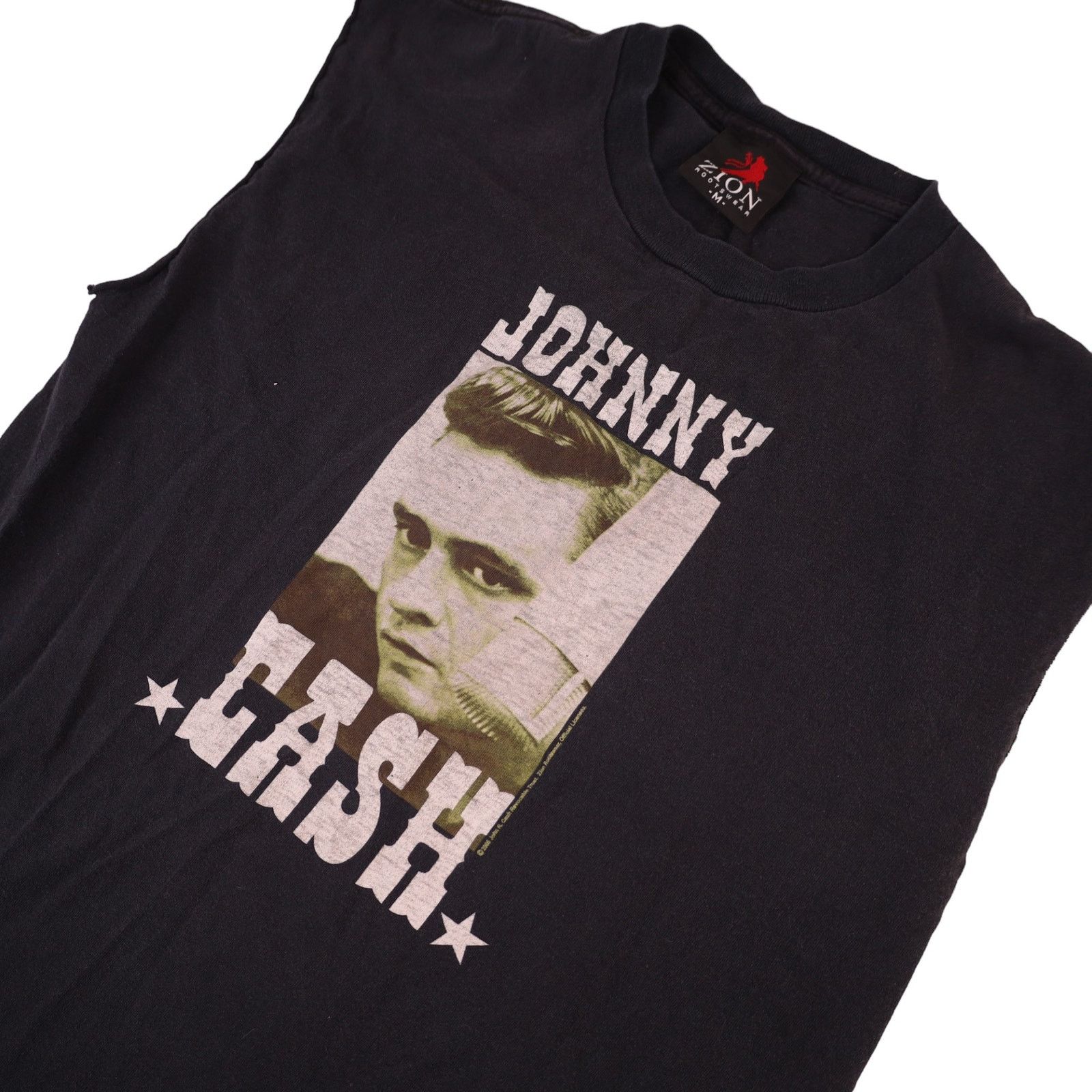 Band Tees × Zion Rootswear Vintage Johnny Cash Graphic Muscle T Shirt Size US M / EU 48-50 / 2 - 2 Thumbnail