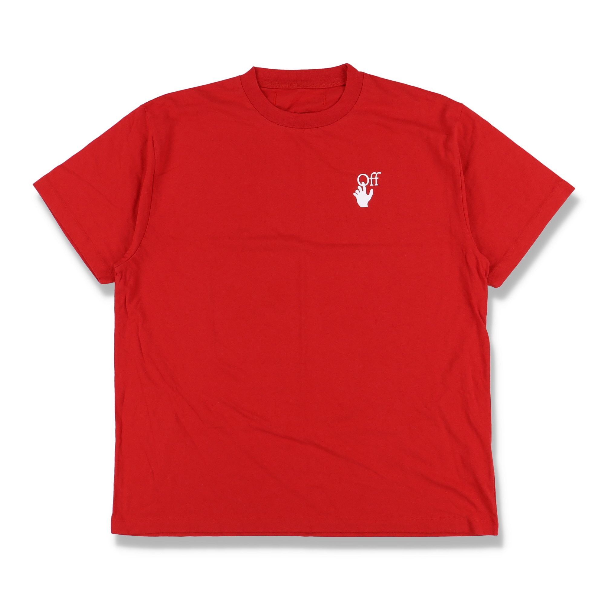 Off-White Red Cut Here Arrows Oversized T-Shirt Size US S / EU 44-46 / 1 - 6 Thumbnail