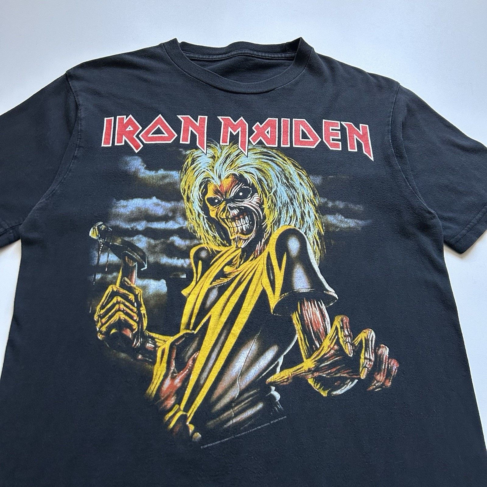 Band Tees Vintage Iron Maiden T-Shirt Medium Faded Black 2009 Graphic Size US M / EU 48-50 / 2 - 2 Thumbnail