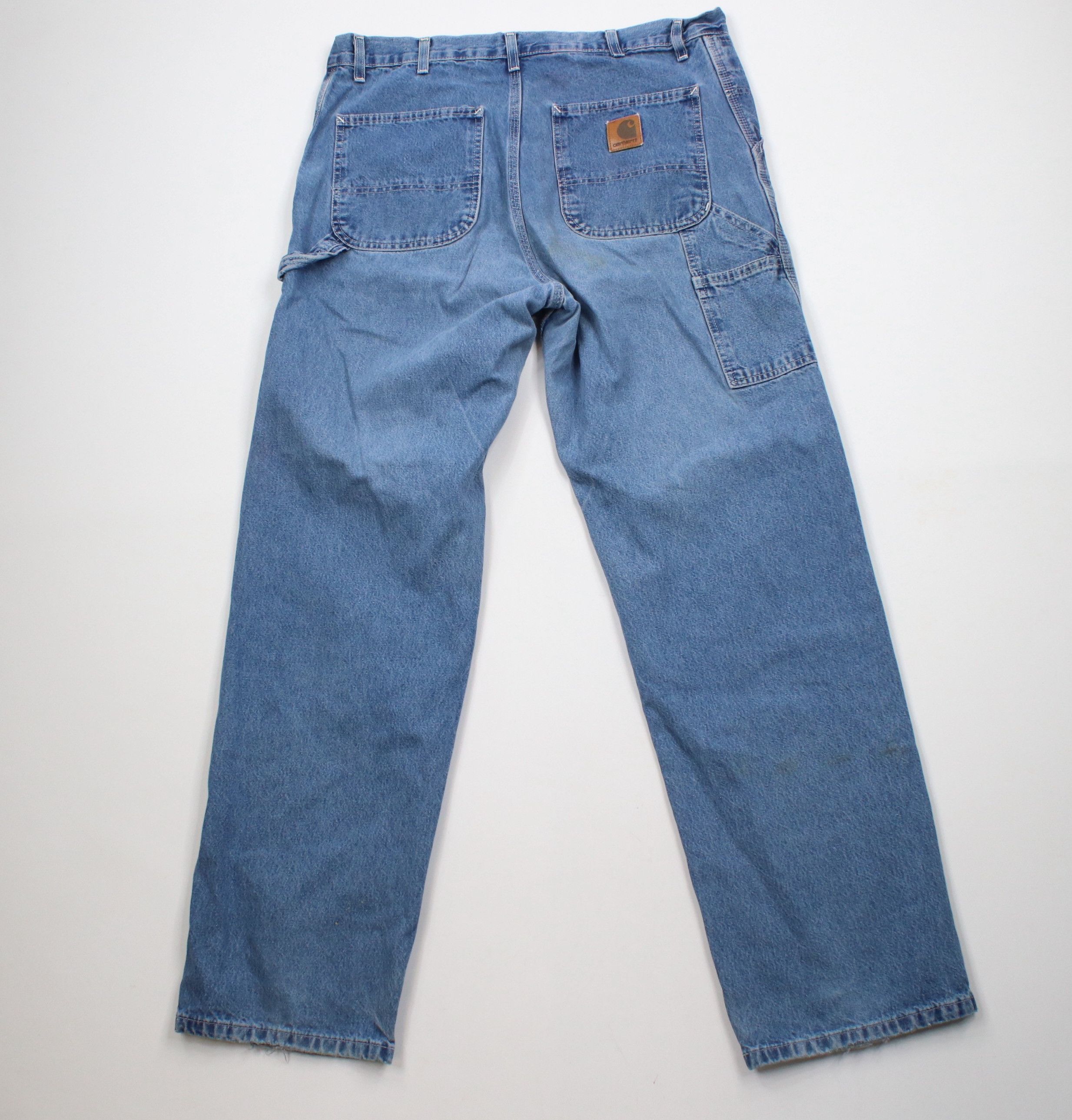 Carhartt × Vintage Vintage Y2K 2000 Carhartt Wide Leg Dungaree Denim Jeans Size US 36 / EU 52 - 10 Thumbnail