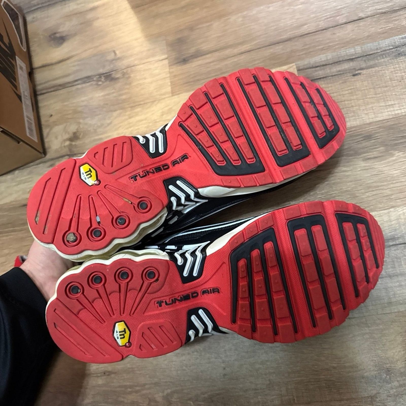 Nike Nike Air Max Plus 3 Black White Track Red Size US 9.5 / EU 42-43 - 8 Thumbnail