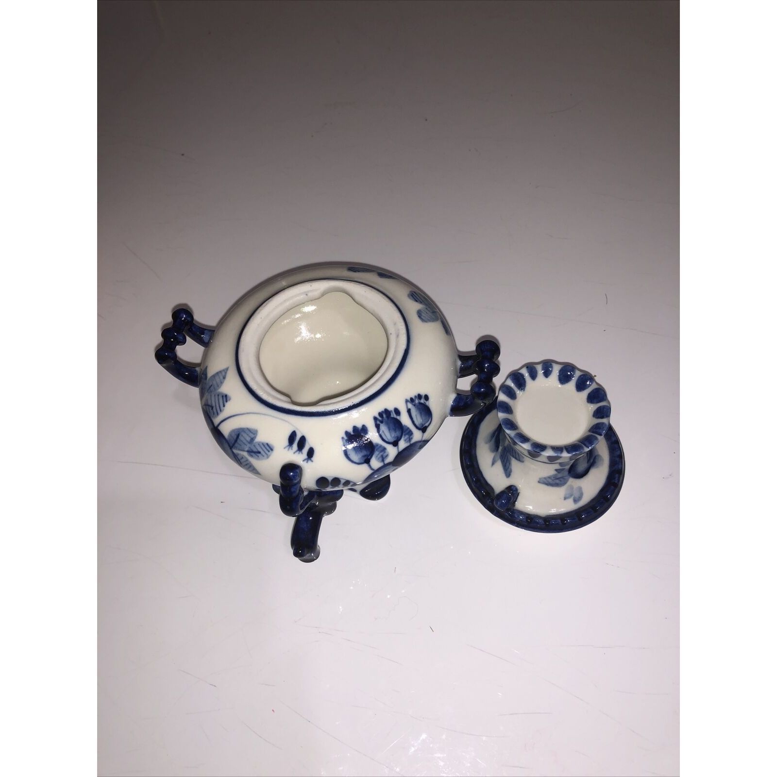 Other GZEL FROM RUSSIA HANDMADE BLUE&WHITE RUSSIAN SAMOVAR Size ONE SIZE - 3 Thumbnail