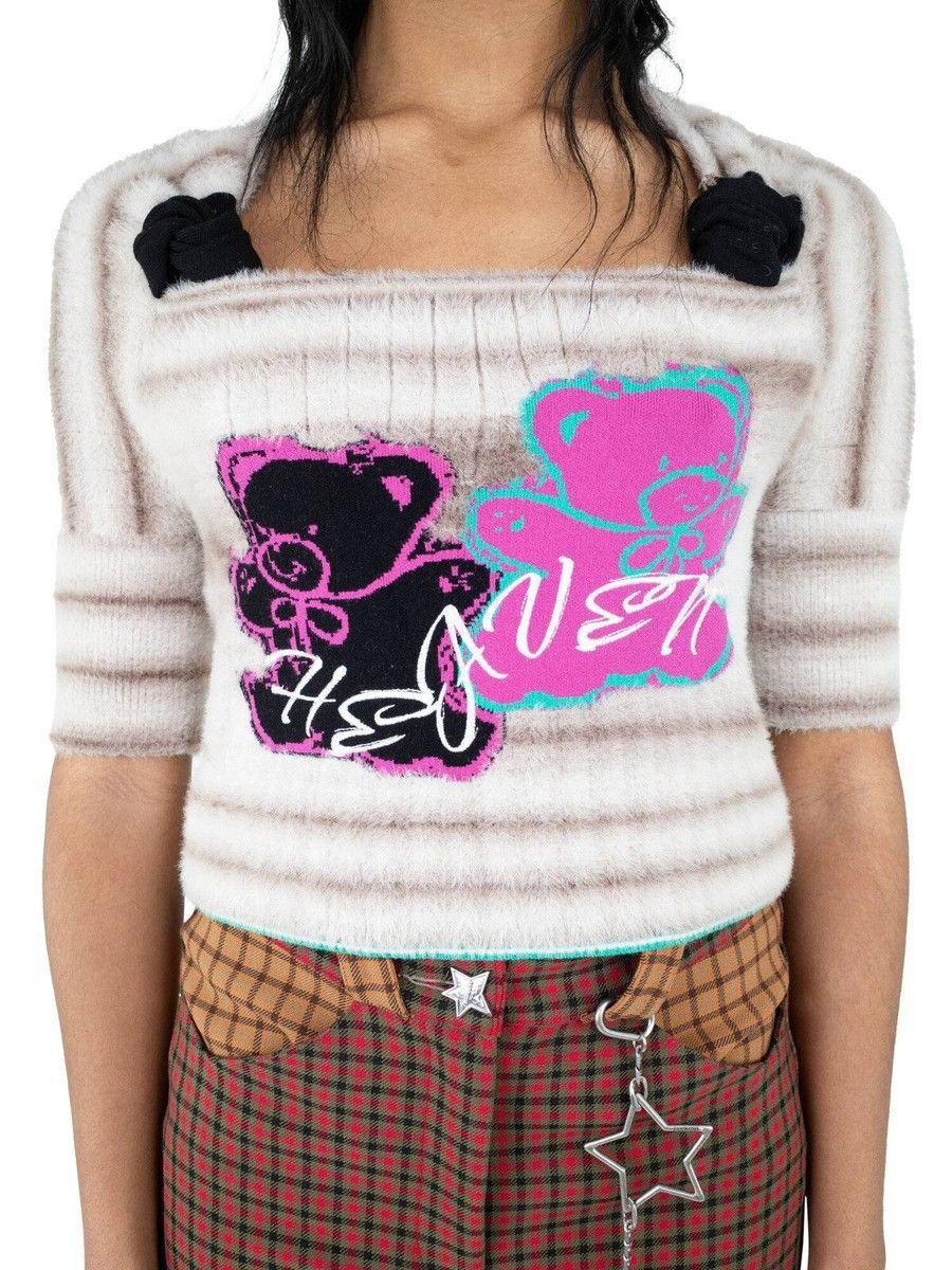 Heaven by Marc Jacobs Kiko Kostadinov x Heaven by Marc Jacobs Twin Bear Sweater Size XS / US 0-2 / IT 36-38 - 4 Thumbnail