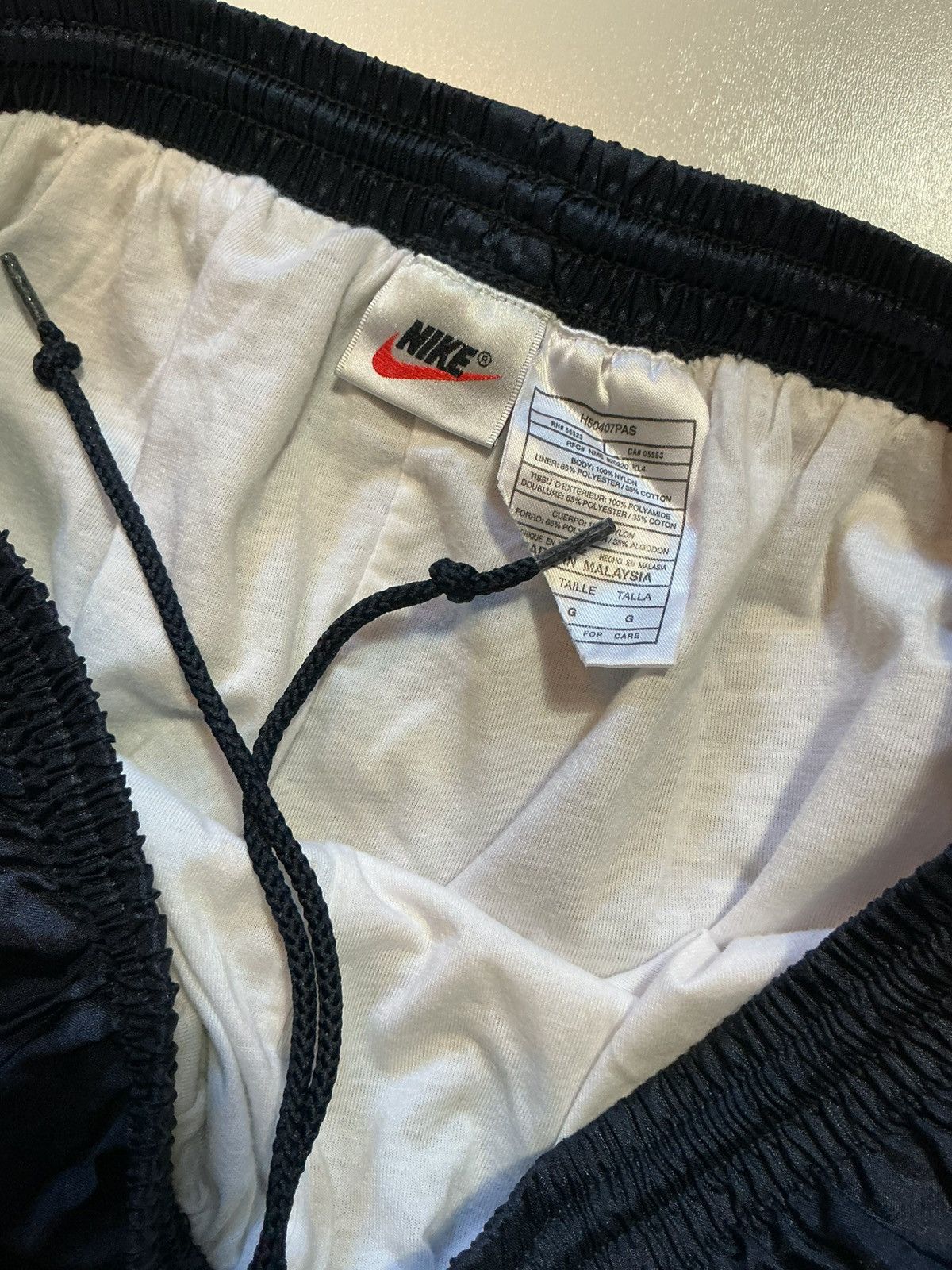 Nike Vintage 90s Nike Swoosh Windbreaker Nylon Lined Track Pants Size US 34 / EU 50 - 4 Thumbnail