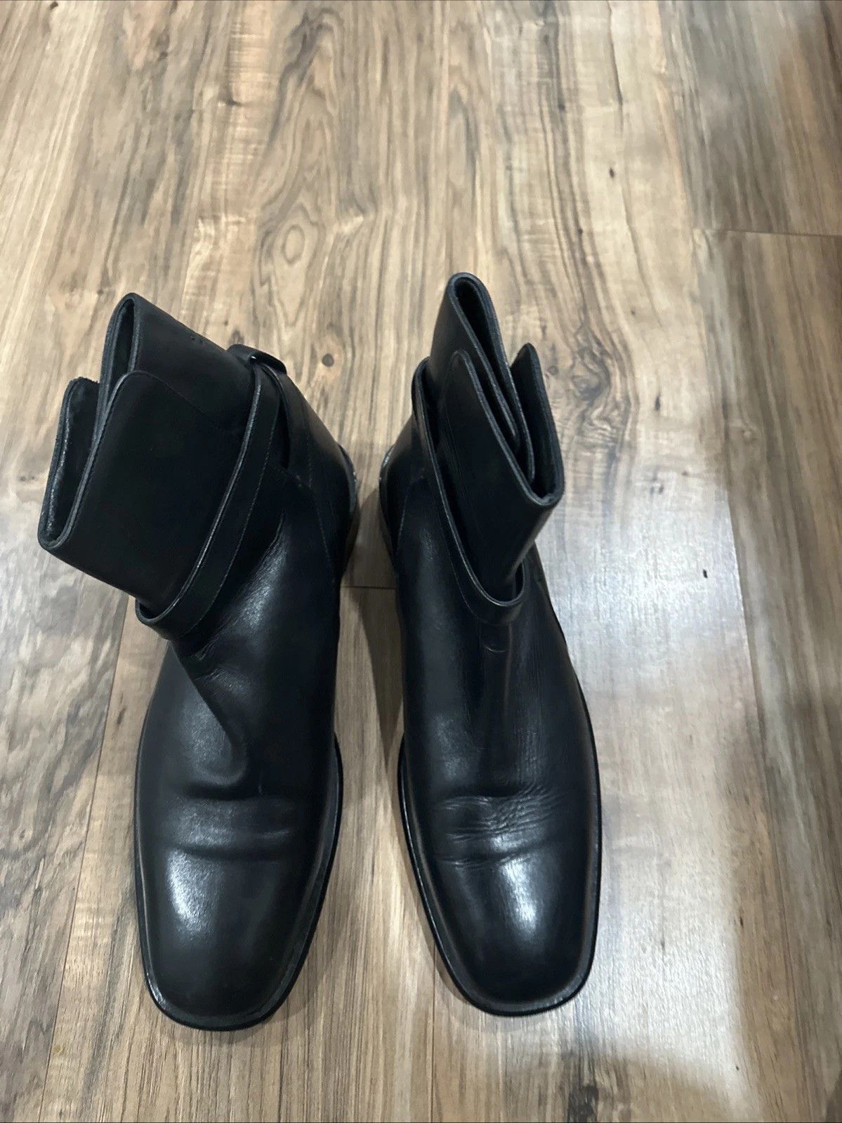 Gucci Gucci Jodhpur Boots Black Leather 12 Buckle Strap Size US 12 / EU 45 - 4 Thumbnail