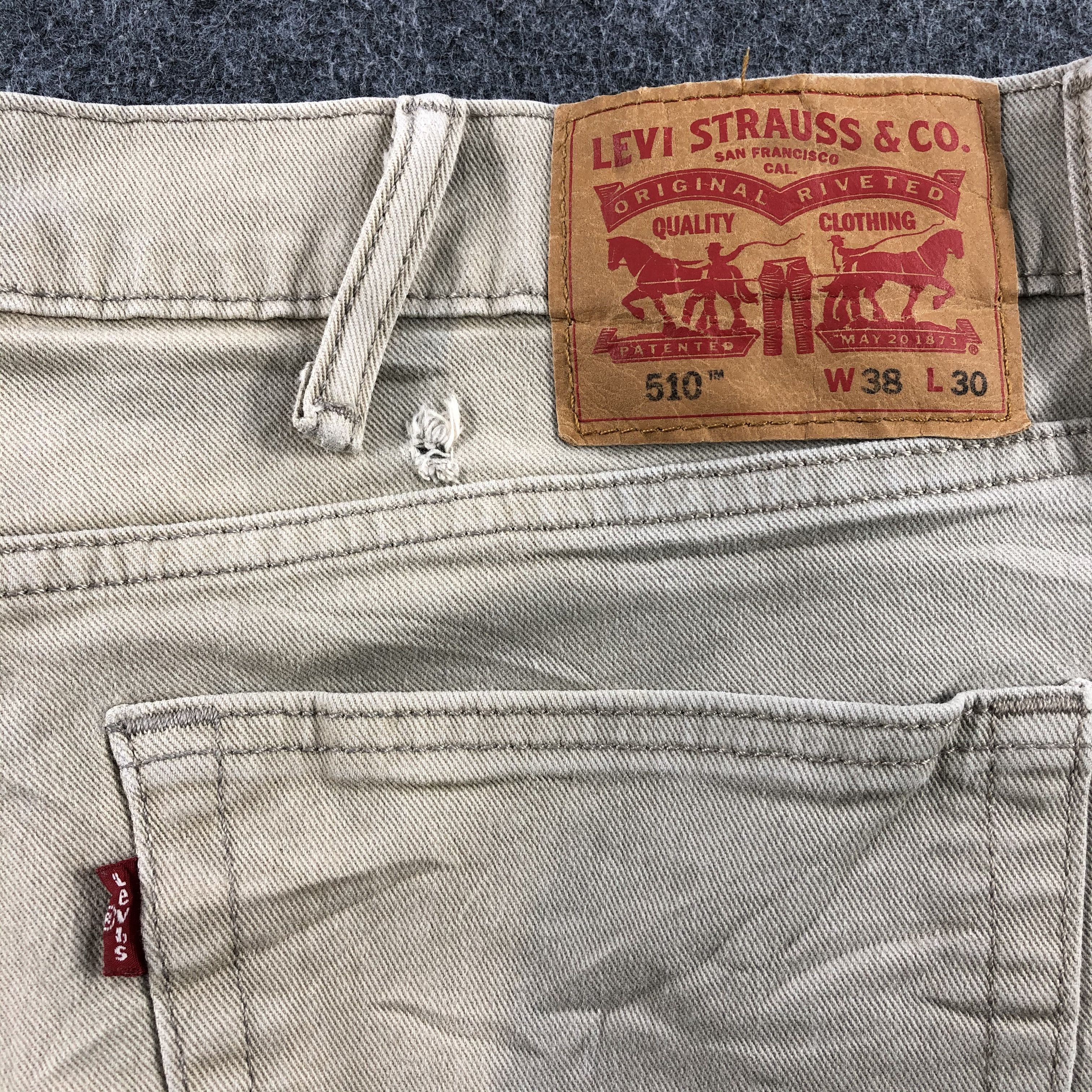 Levi's Vintage Levis 510 Jeans Distressed Denim-J1090 Size US 37 - 5 Thumbnail