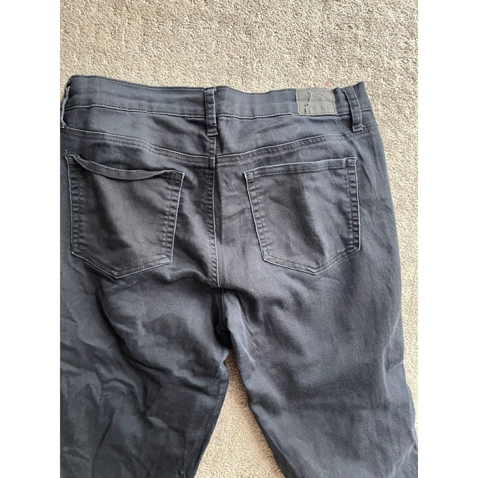Vintage Aero Jeans Skinny High Rise Stretch Size 8 Black Women Long Size 30" / US 8 / IT 44 - 2 Thumbnail