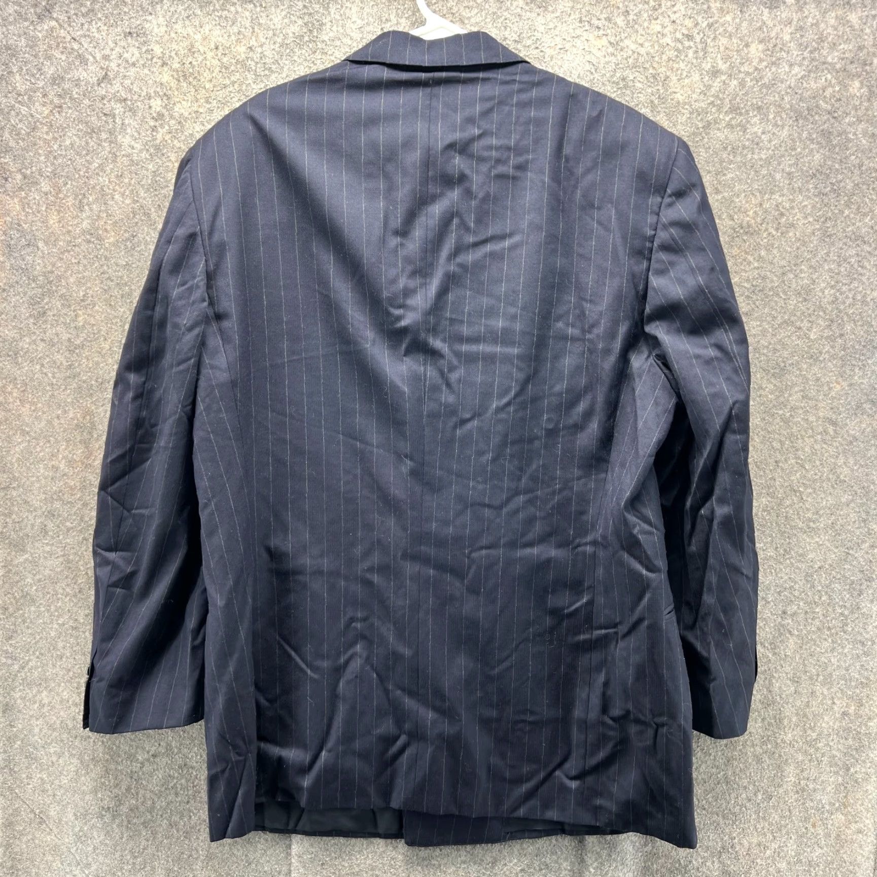 Canali VINTAGE Canali Blazer Mens 44R Blue Wool Notch Double-Breasted Milan Fit Surreys Women? Size 44R - 6 Thumbnail