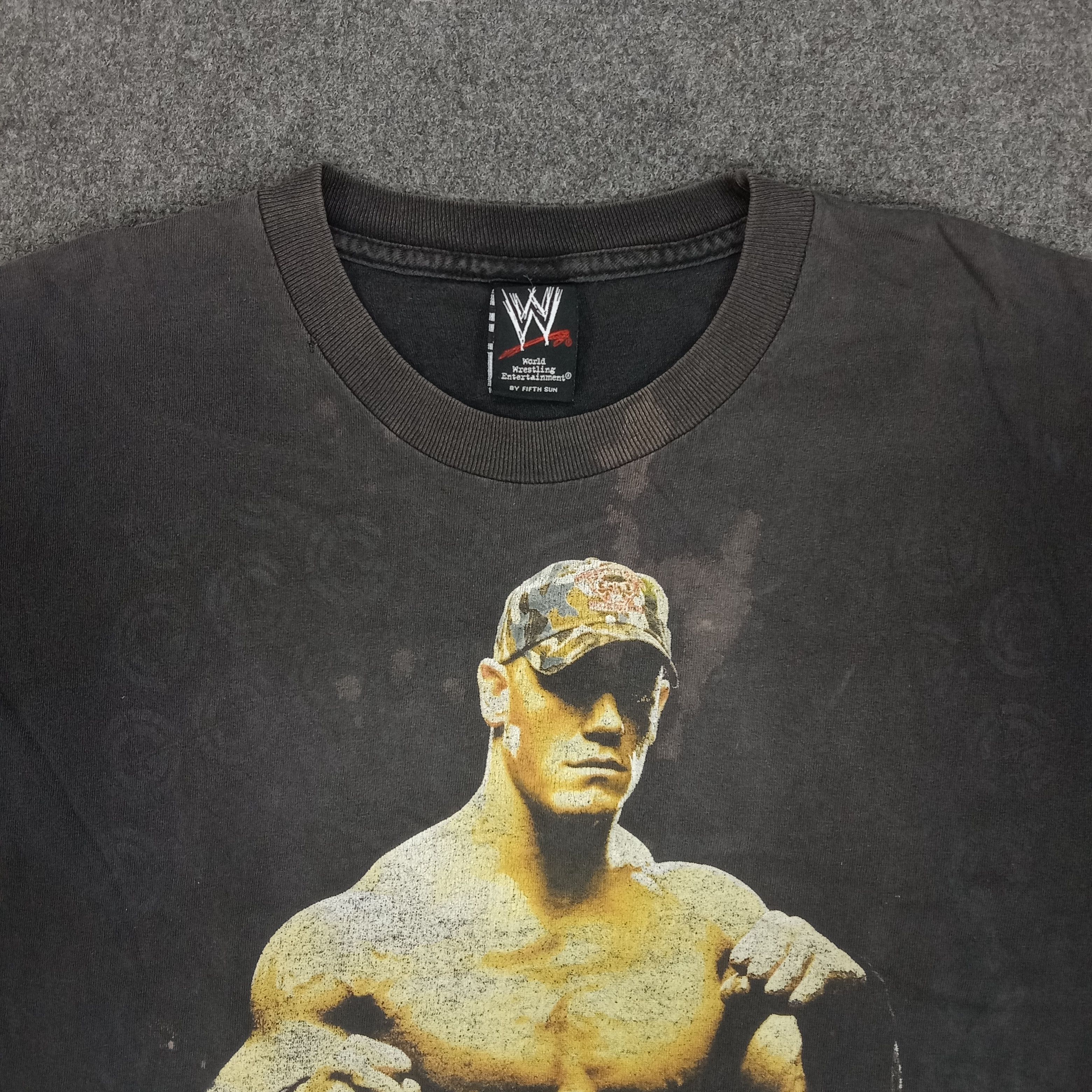 Vintage × WWE John Cena WWE American Wrestling Sports Tshirt Size US XL / EU 56 / 4 - 3 Thumbnail