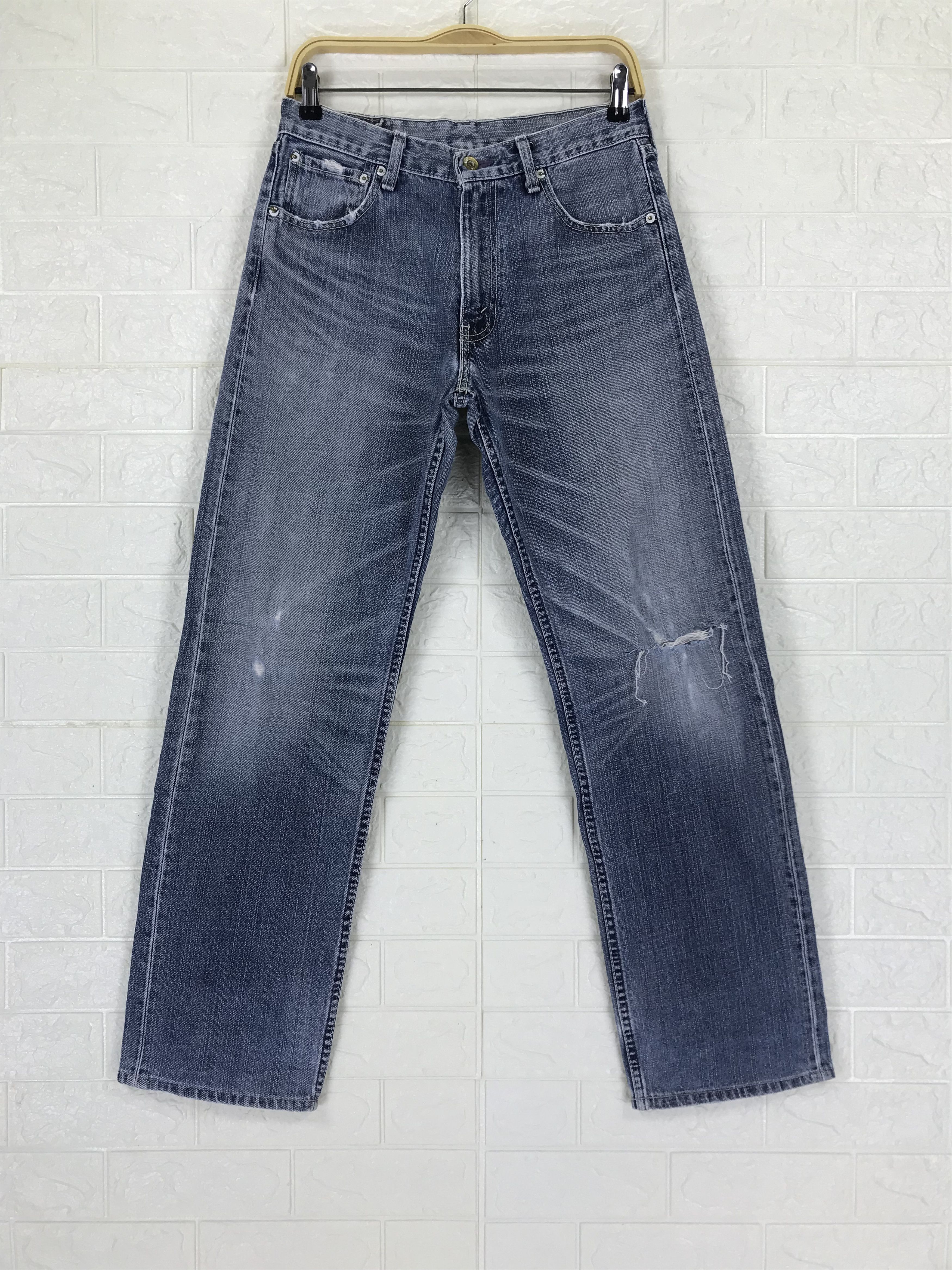 Vintage Levi's 503 Faded Blue Jeans Distressed Denim