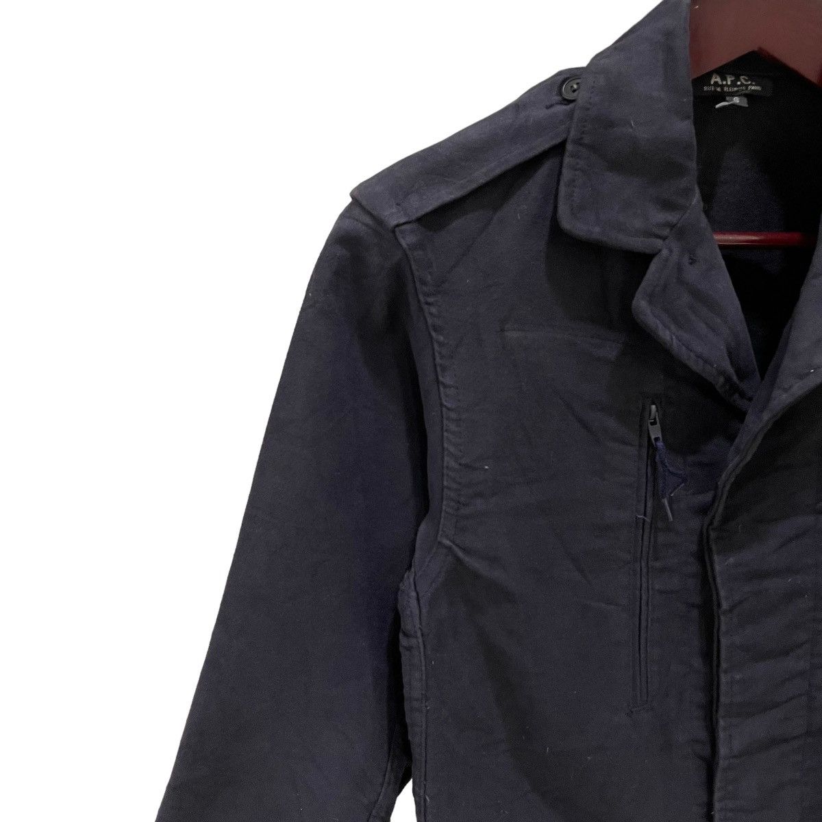 A.P.C. × Japanese Brand × Vintage Vintage 90s APC Made in France Button Jacket Size US S / EU 44-46 / 1 - 4 Thumbnail