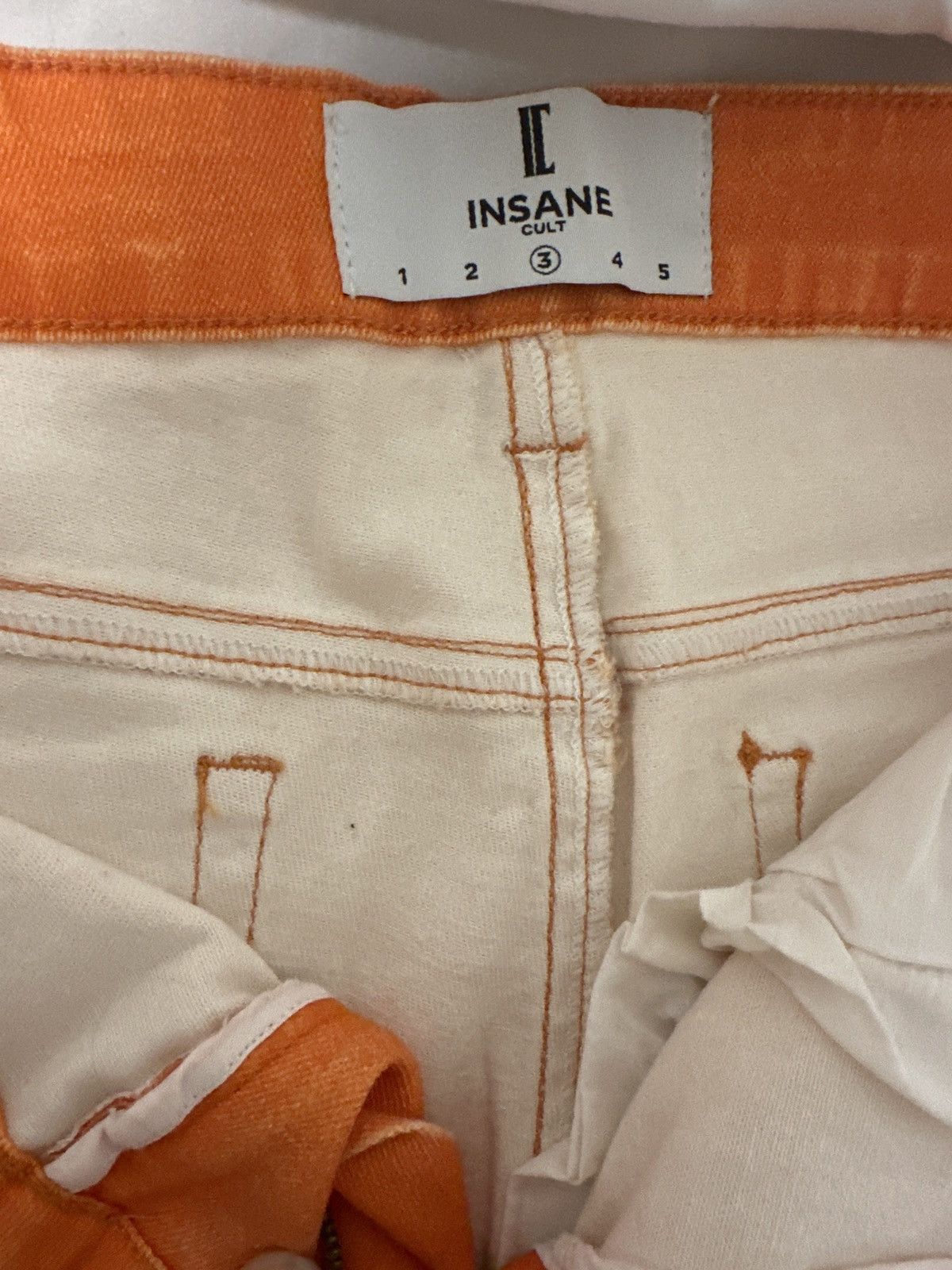 Insane Cult Insane Cult Orange Bone Denim Size US 32 / EU 48 - 3 Thumbnail