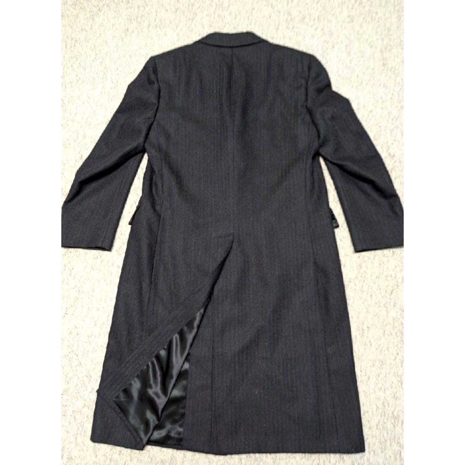 Hart Schaffner Marx VINTAGE Hart Schaffner Marx Overcoat Wool Tweed Herringbone Blue 44 Long Coat Wool USA Made Mens Size US L / EU 52-54 / 3 - 5 Thumbnail