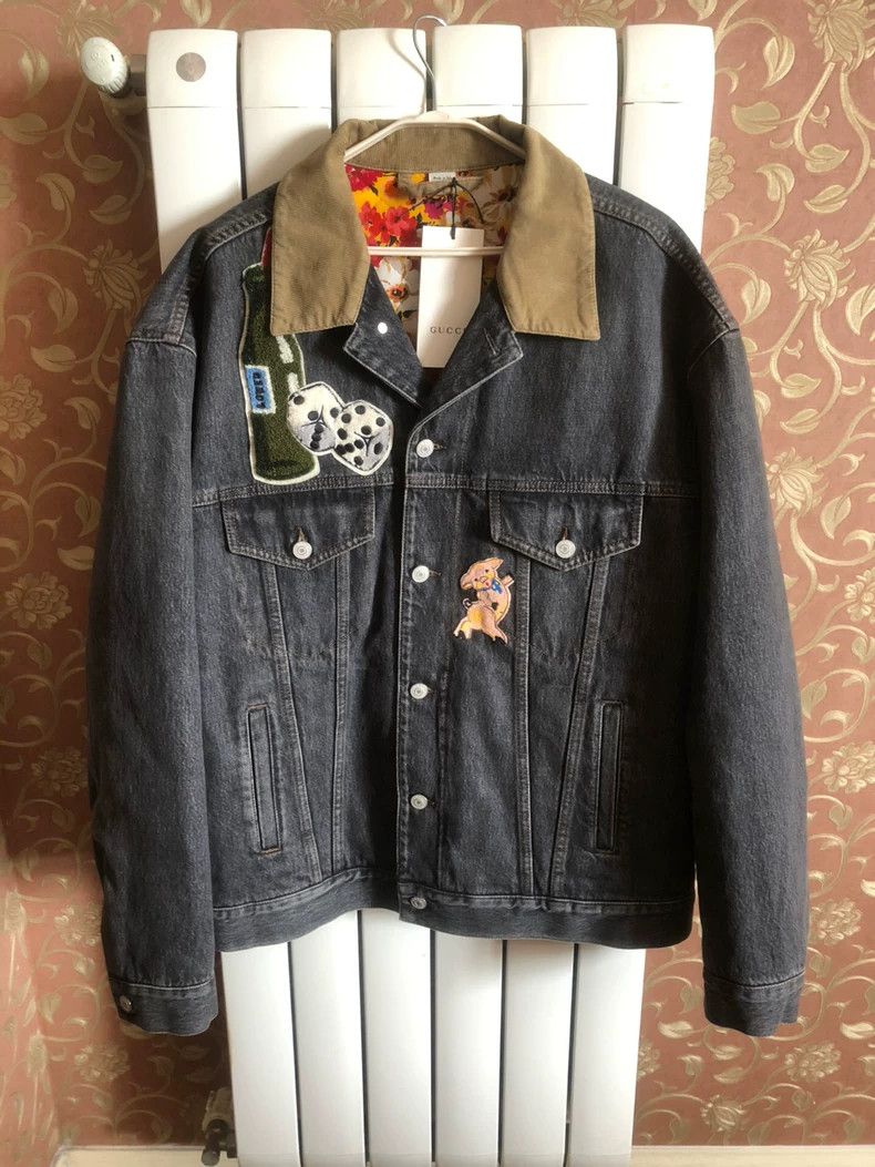 Gucci Gucci Limited Edition Banana Pig Denim Jacket 2501-Nextarro Size US M / EU 48-50 / 2 - 5 Thumbnail