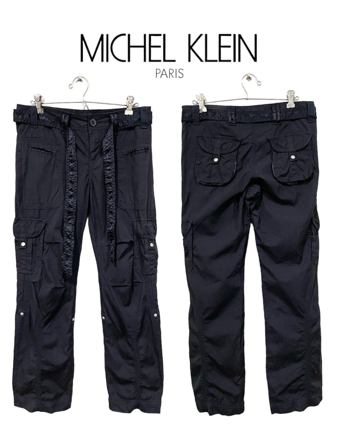 Designer × Japanese Brand × Michel Klein MK Klein Unisex Lowrise Cargo Multipocket Pants Size US 32 / EU 48 - 1 Thumbnail