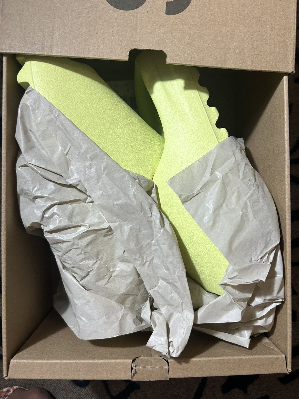 Adidas × Kanye West Adidas Yeezy Slide Glow Green Size US 10 / EU 43 - 7 Thumbnail