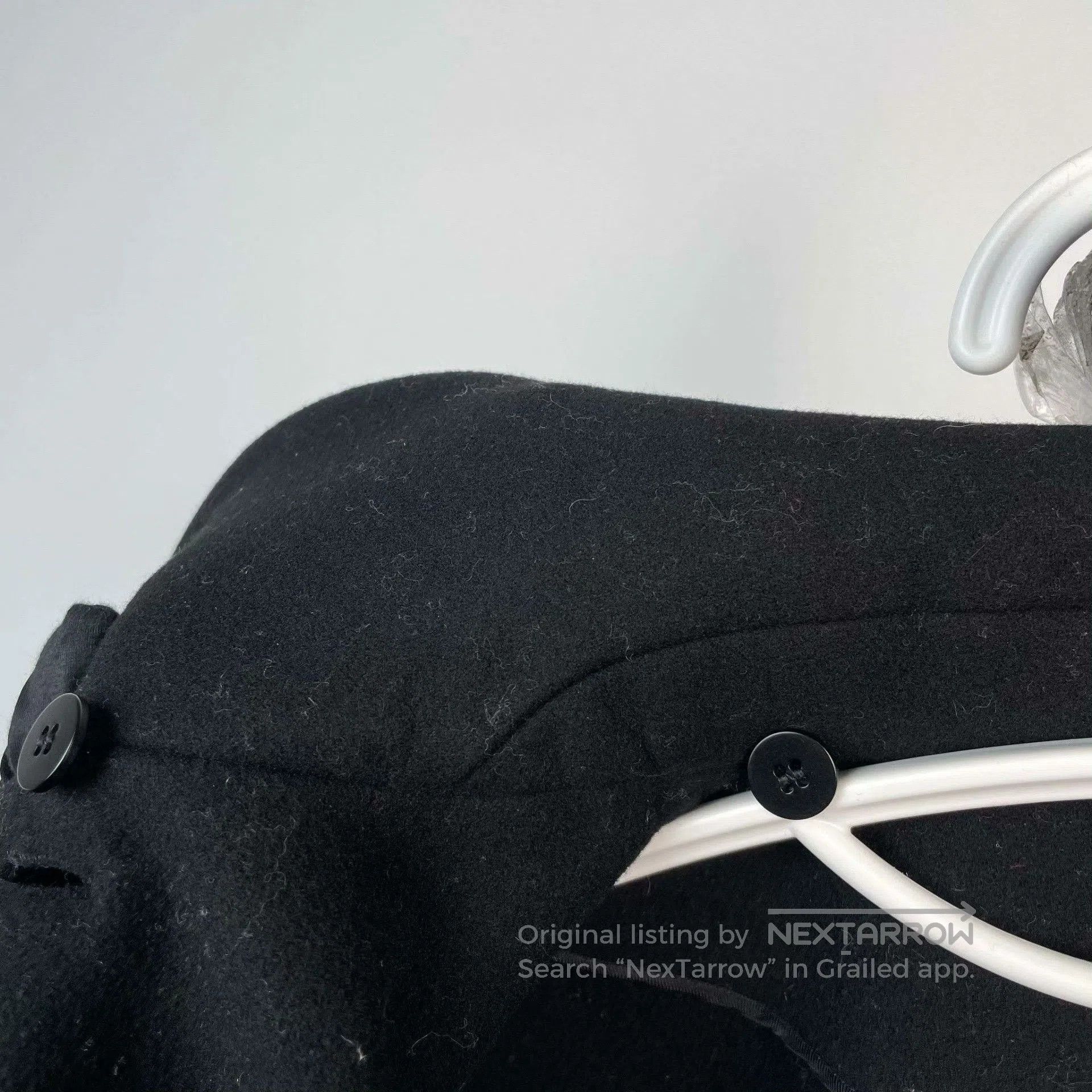 Miu Miu MiuMiu Large Lapel Ribbed Wool Coat. Size M / US 6-8 / IT 42-44 - 6 Thumbnail