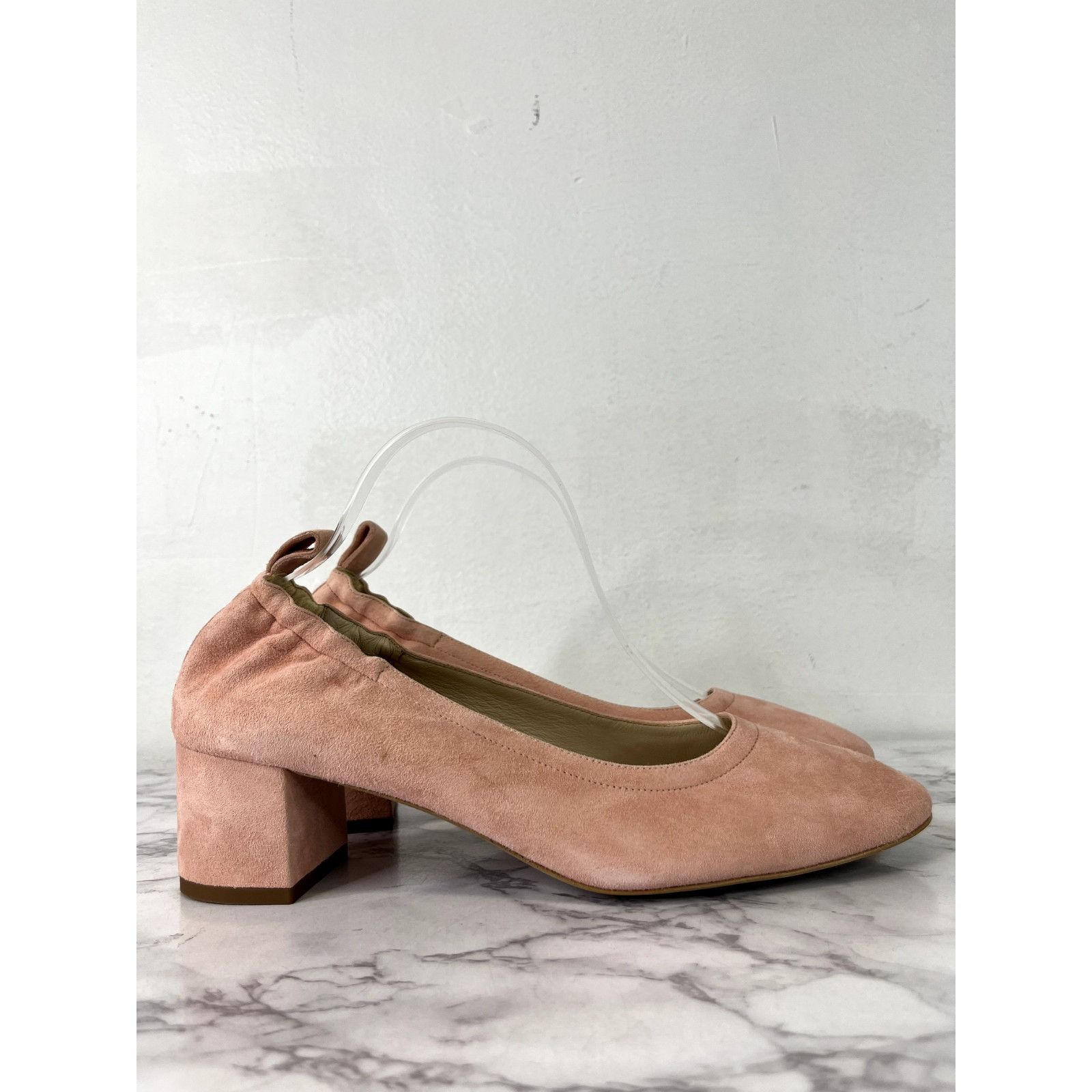 Everlane Everlane Women's Pale Pink Suede The Leather Day Heel Sz 10 Size US 10 / IT 40 - 6 Thumbnail