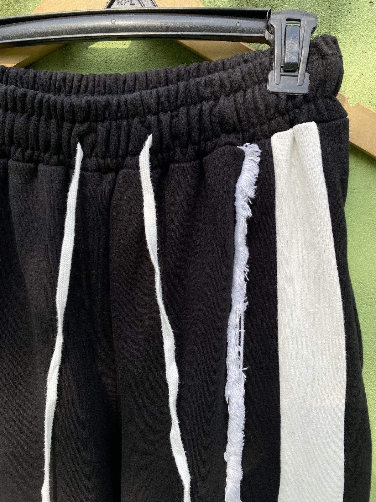 Japanese Brand Bound Sweatpants Distressed Stripe Grunge Avant Garde Look Size 23" - 4 Thumbnail