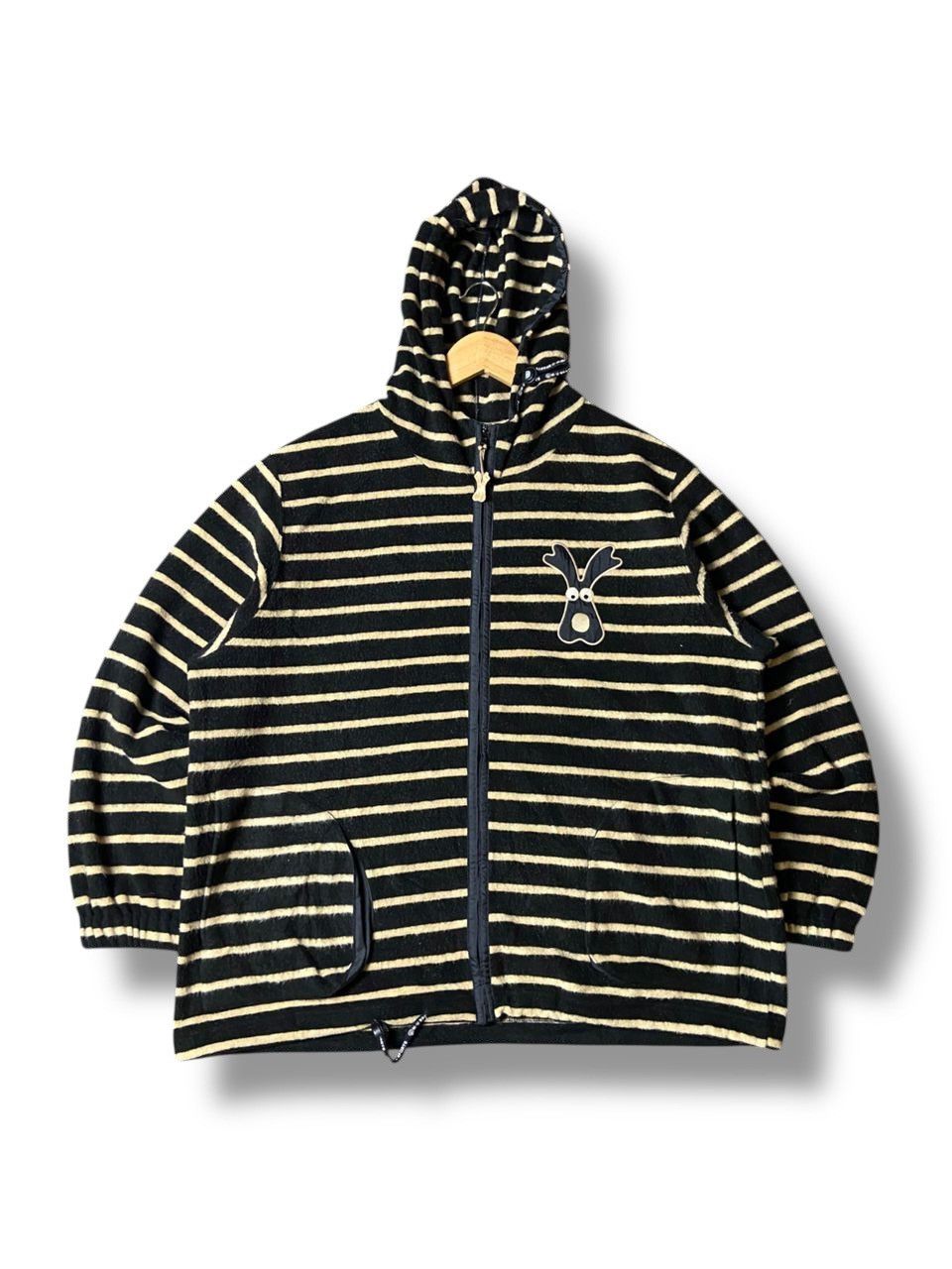 Japanese Brand × Vintage M.U Sports Brand Stripes Fleece Zipper Hoodie (123) Size US M / EU 48-50 / 2 - 1 Thumbnail