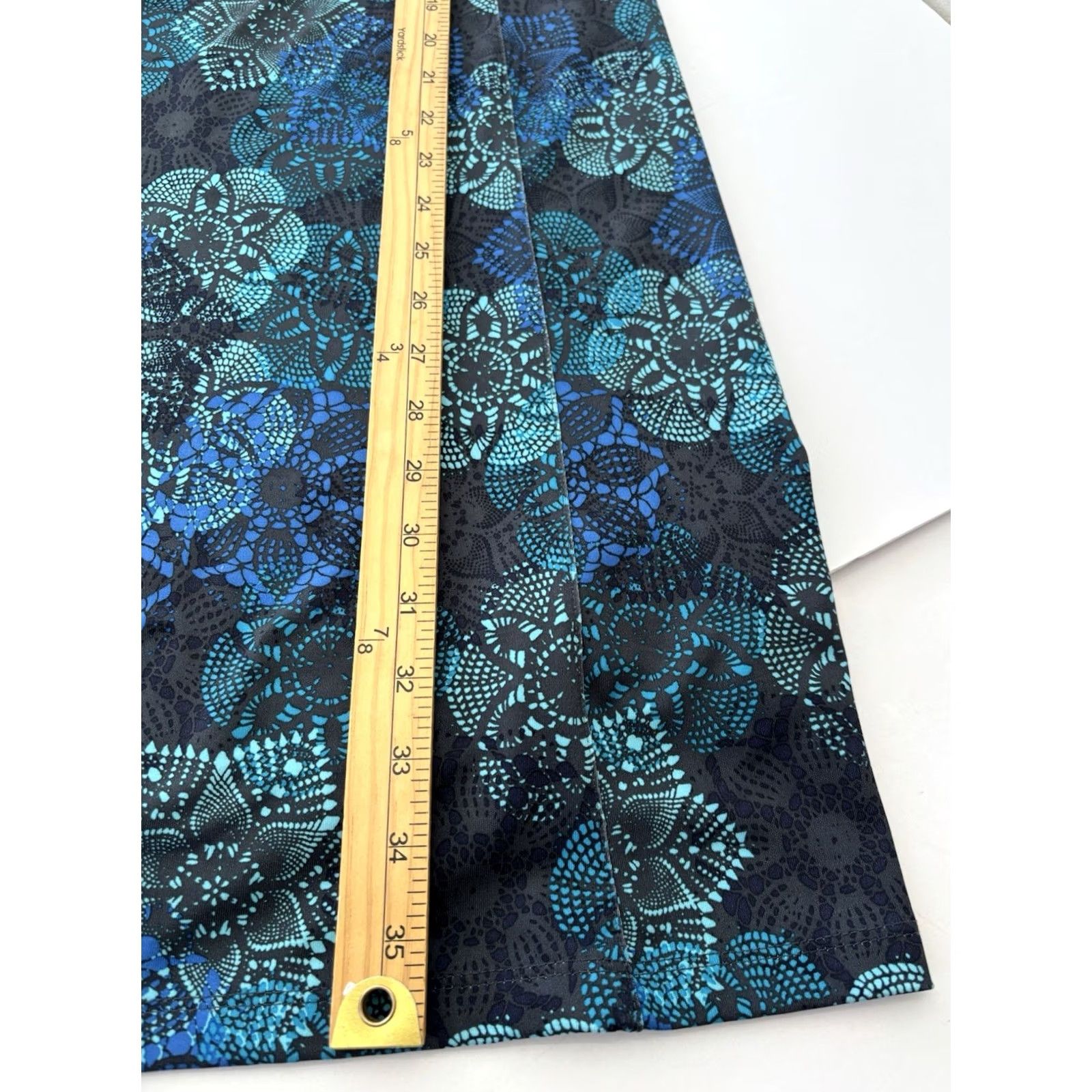 l.l.bean summer knit dress Vintage LL Bean Sleeveless Blues/Black Women's Size XL Geometric Print Dress no-returns:2023-12-31_2024-01-04